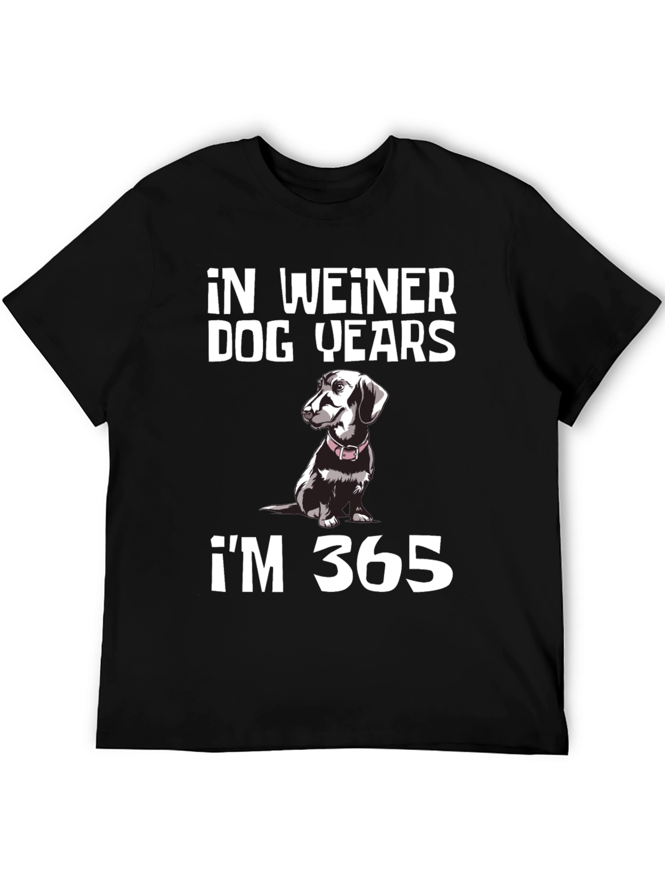 Funny Dachshund T-Shirt: In Weiner Dog Years Im 365