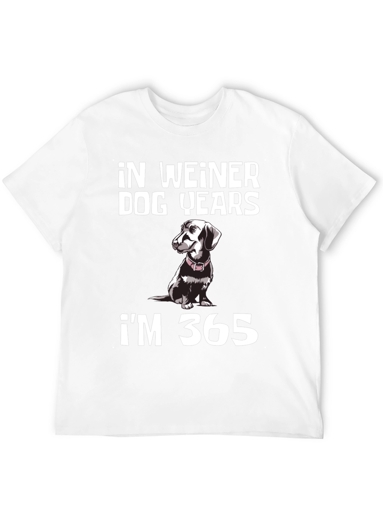 Funny Dachshund T-Shirt: In Weiner Dog Years Im 365