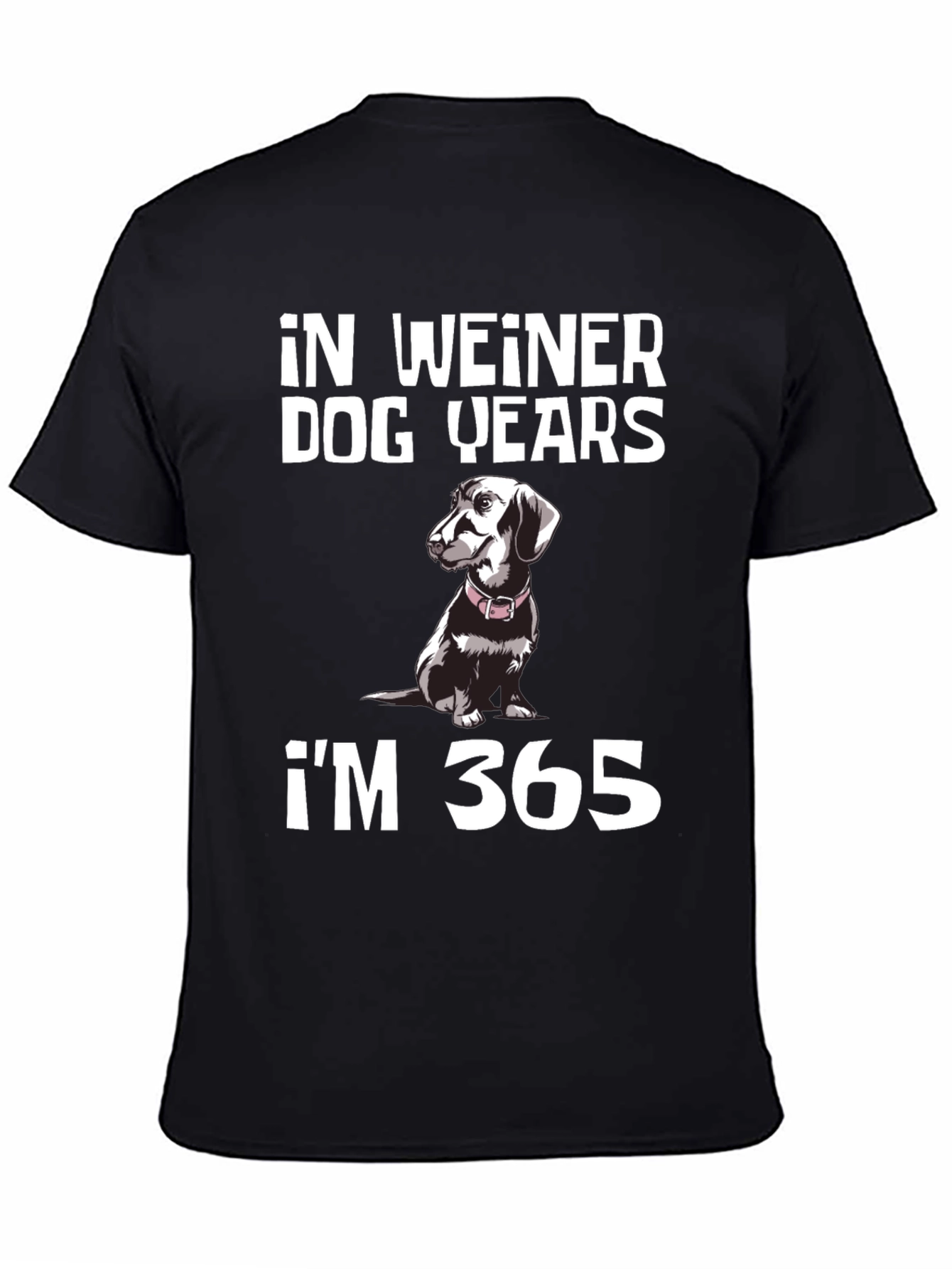 Funny Dachshund T-Shirt: In Weiner Dog Years Im 365