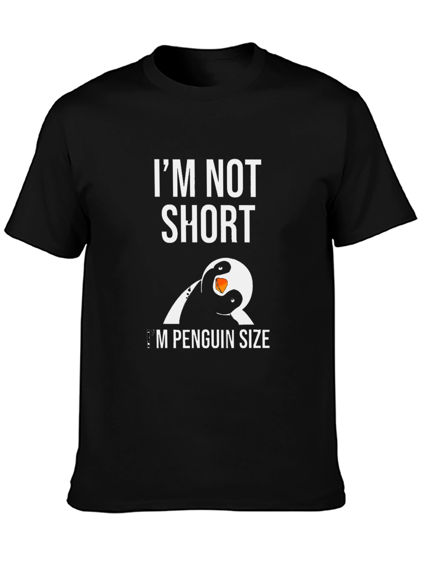 Penguin Size T-Shirt - Funny Graphic Tee