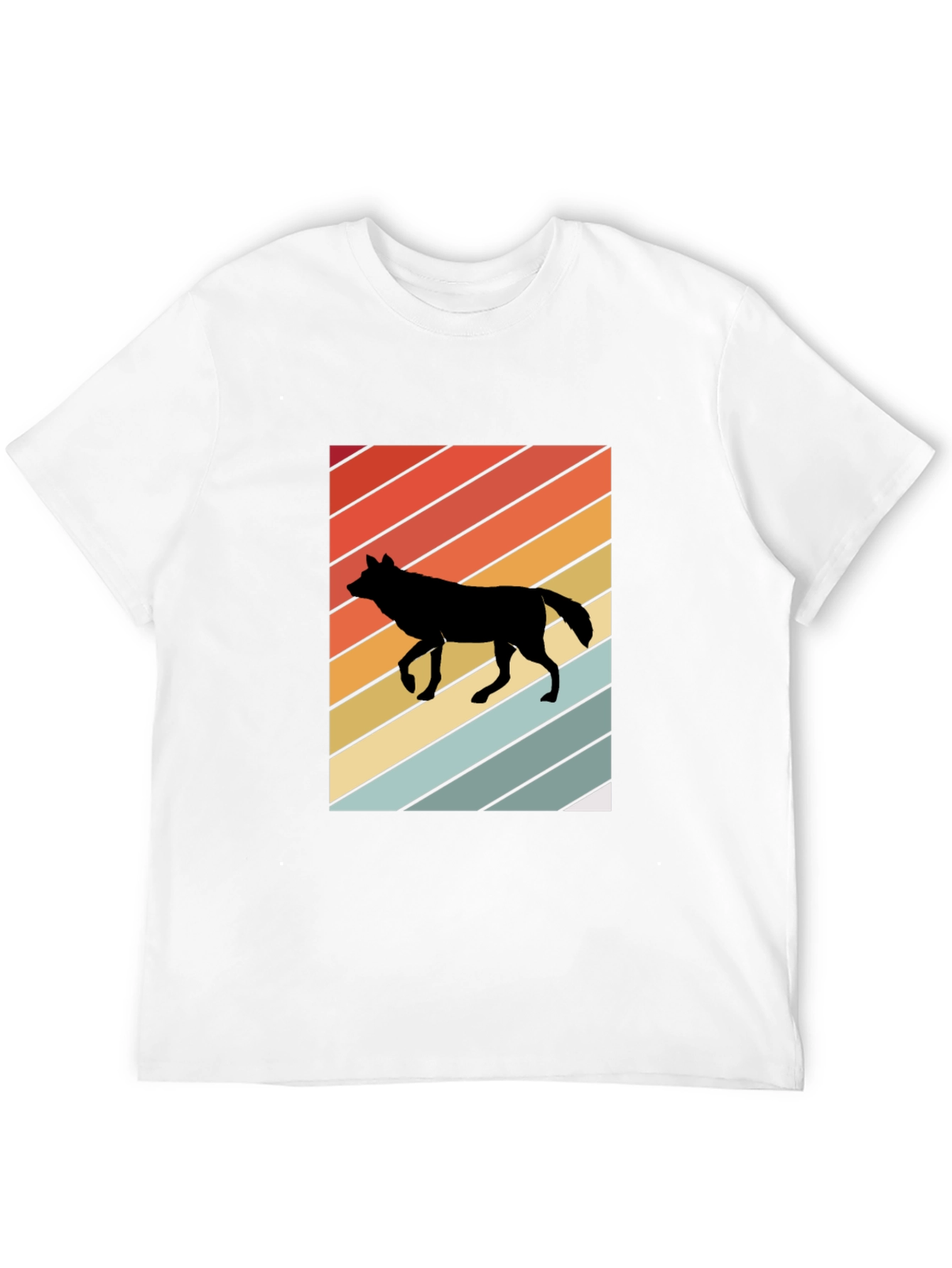 Retro Wolf Graphic Tee - Cool Style!