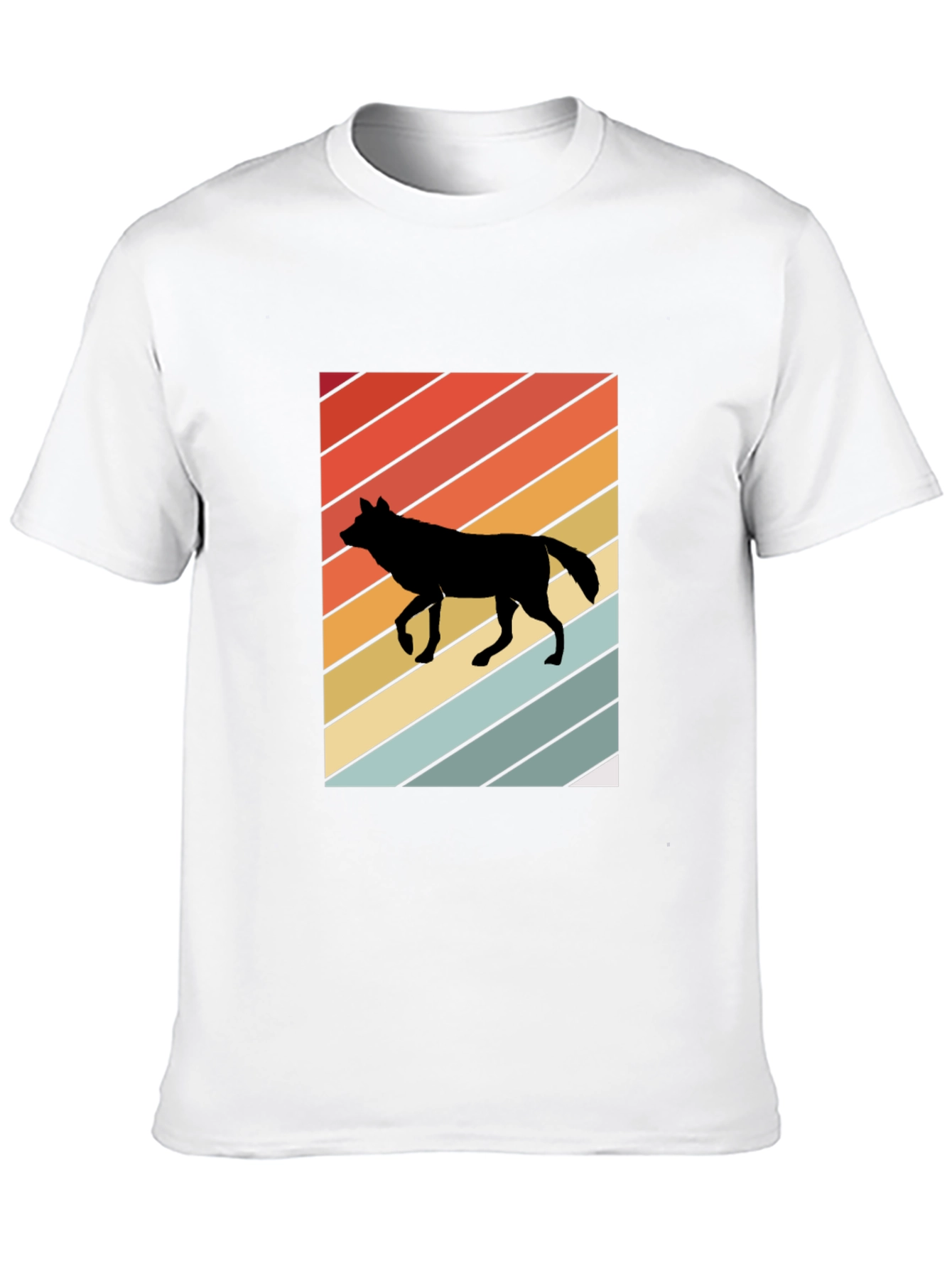 Retro Wolf Graphic Tee - Cool Style!