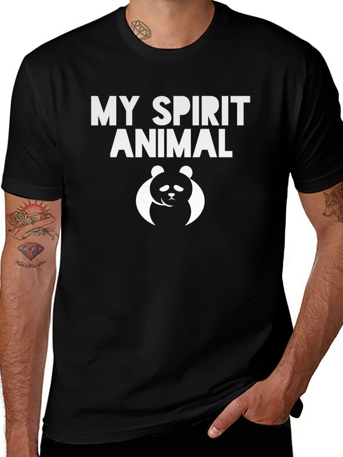 My Spirit Animal Panda Bear Graphic Tee