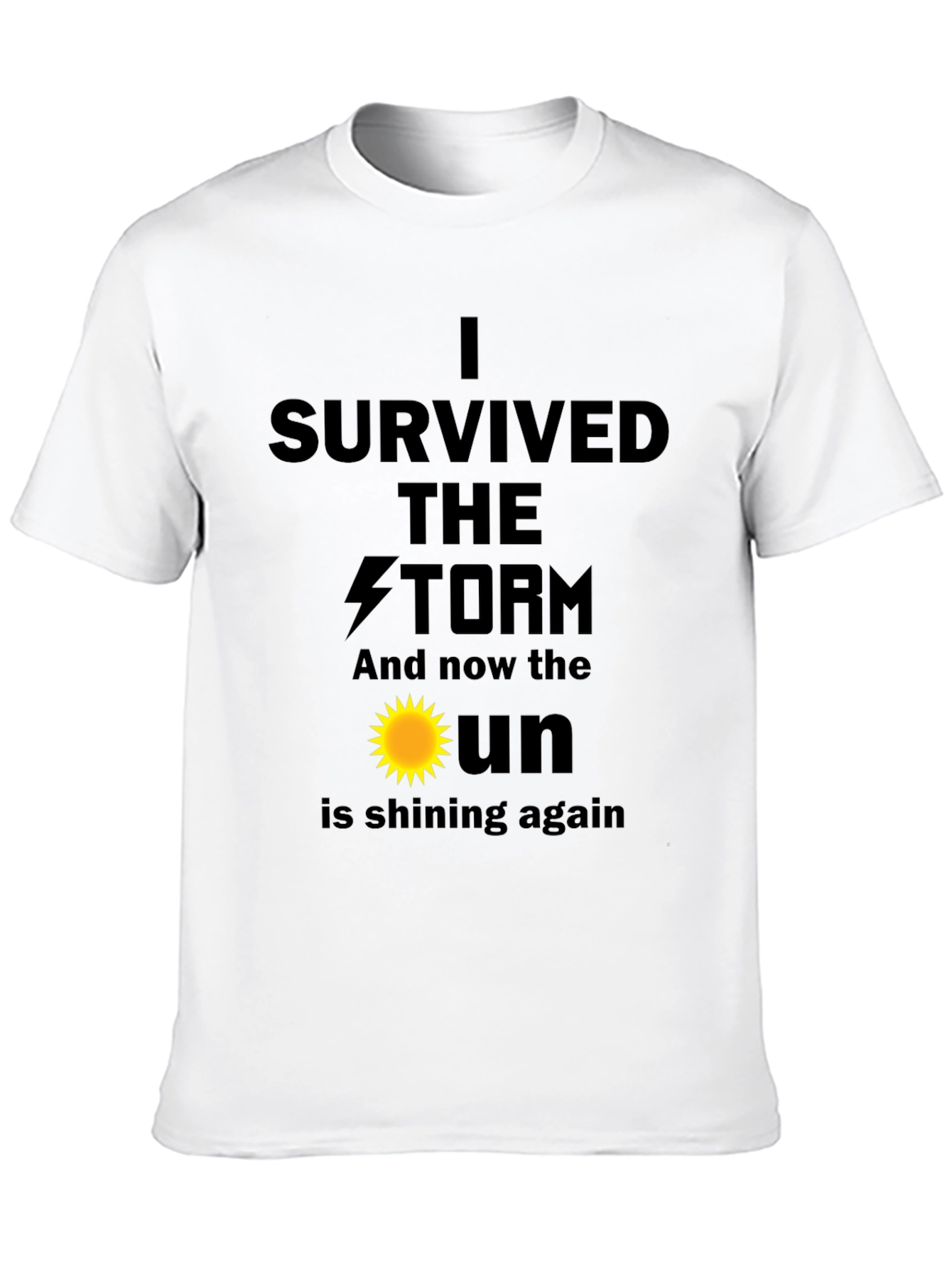 I Survived The Storm Black T-Shirt