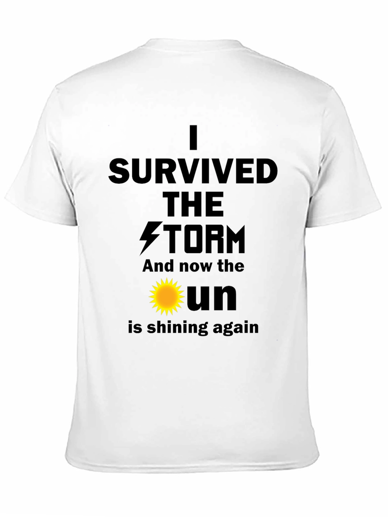 I Survived The Storm Black T-Shirt