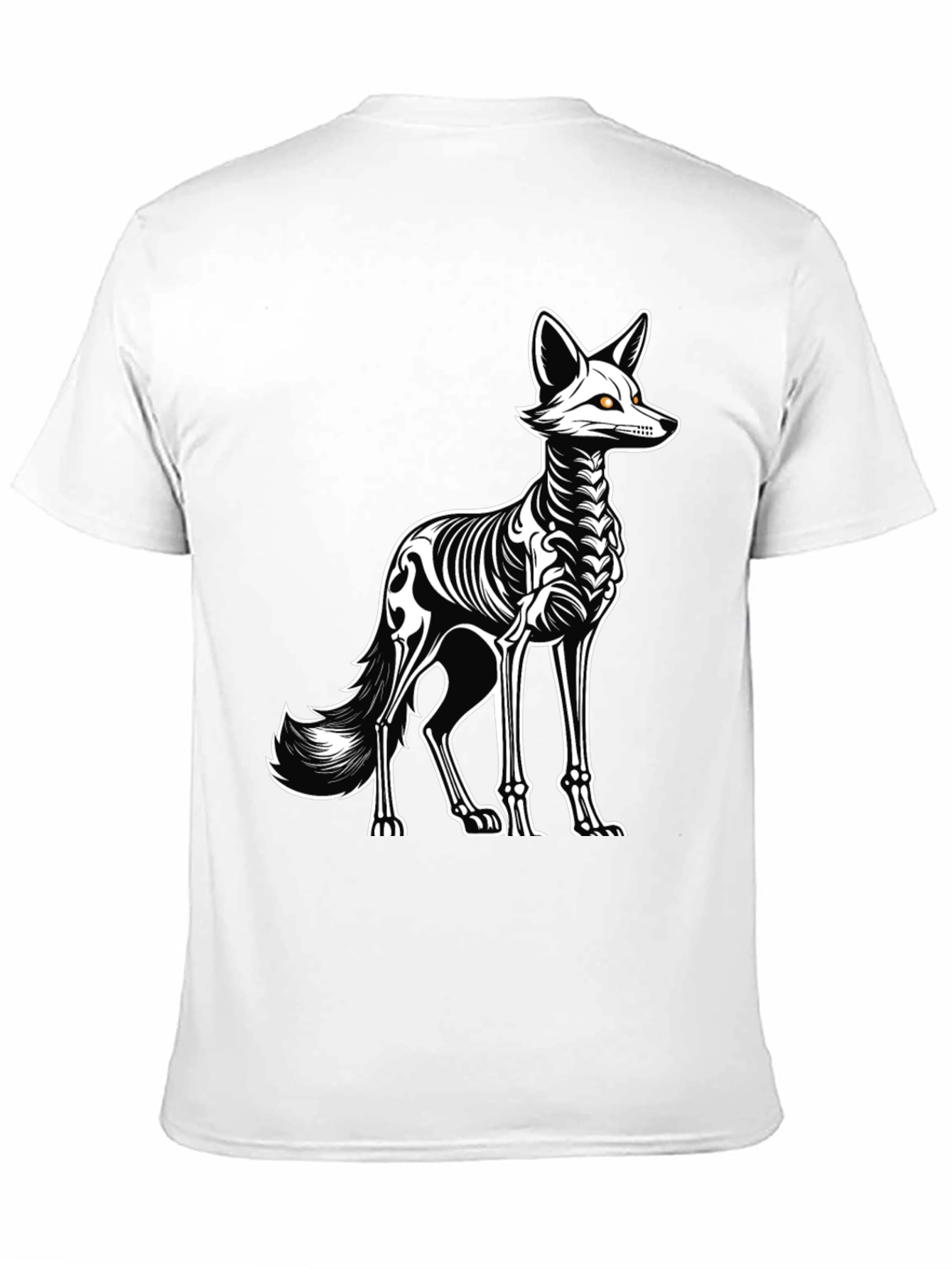 Skeleton Fox Graphic Tee - Halloween Ready!