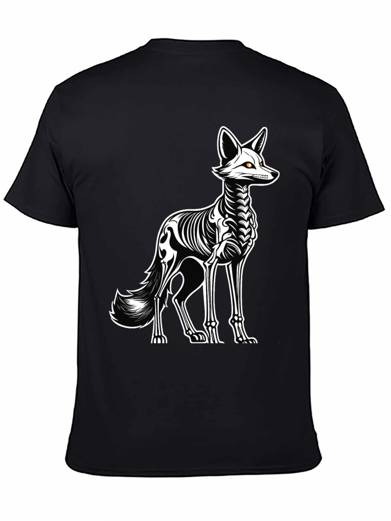 Skeleton Fox Graphic Tee - Halloween Ready!