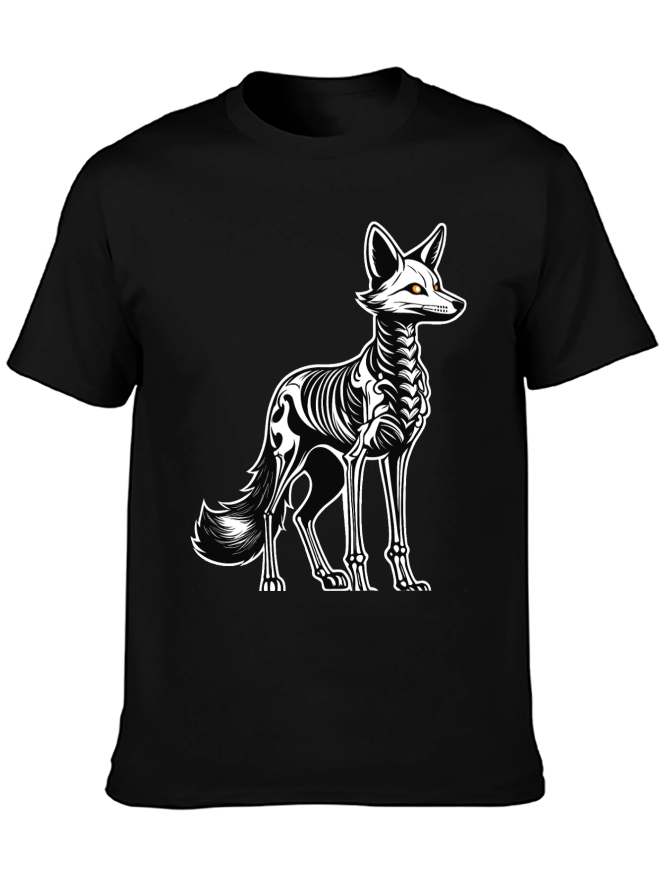 Skeleton Fox Graphic Tee - Halloween Ready!