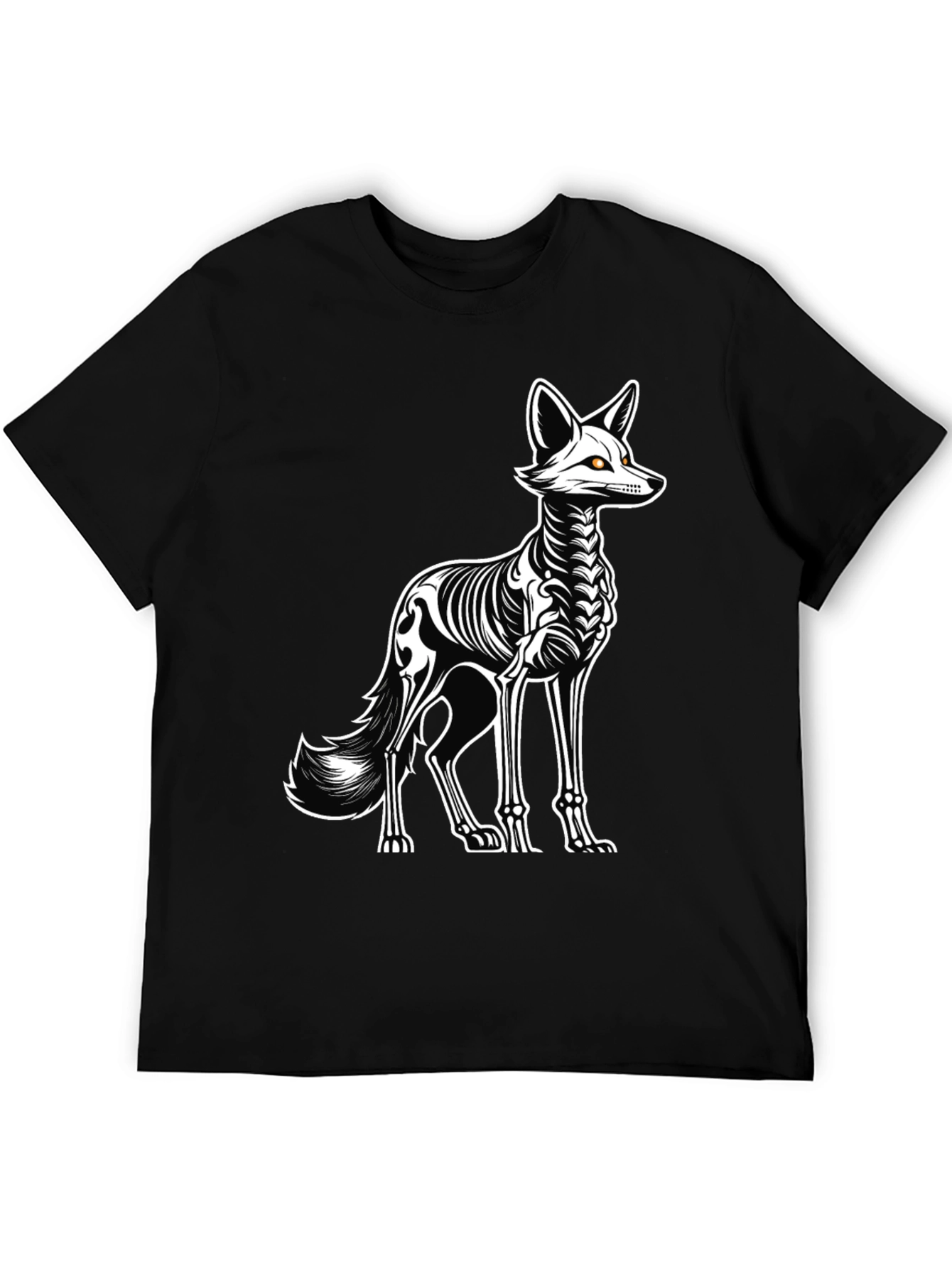 Skeleton Fox Graphic Tee - Halloween Ready!