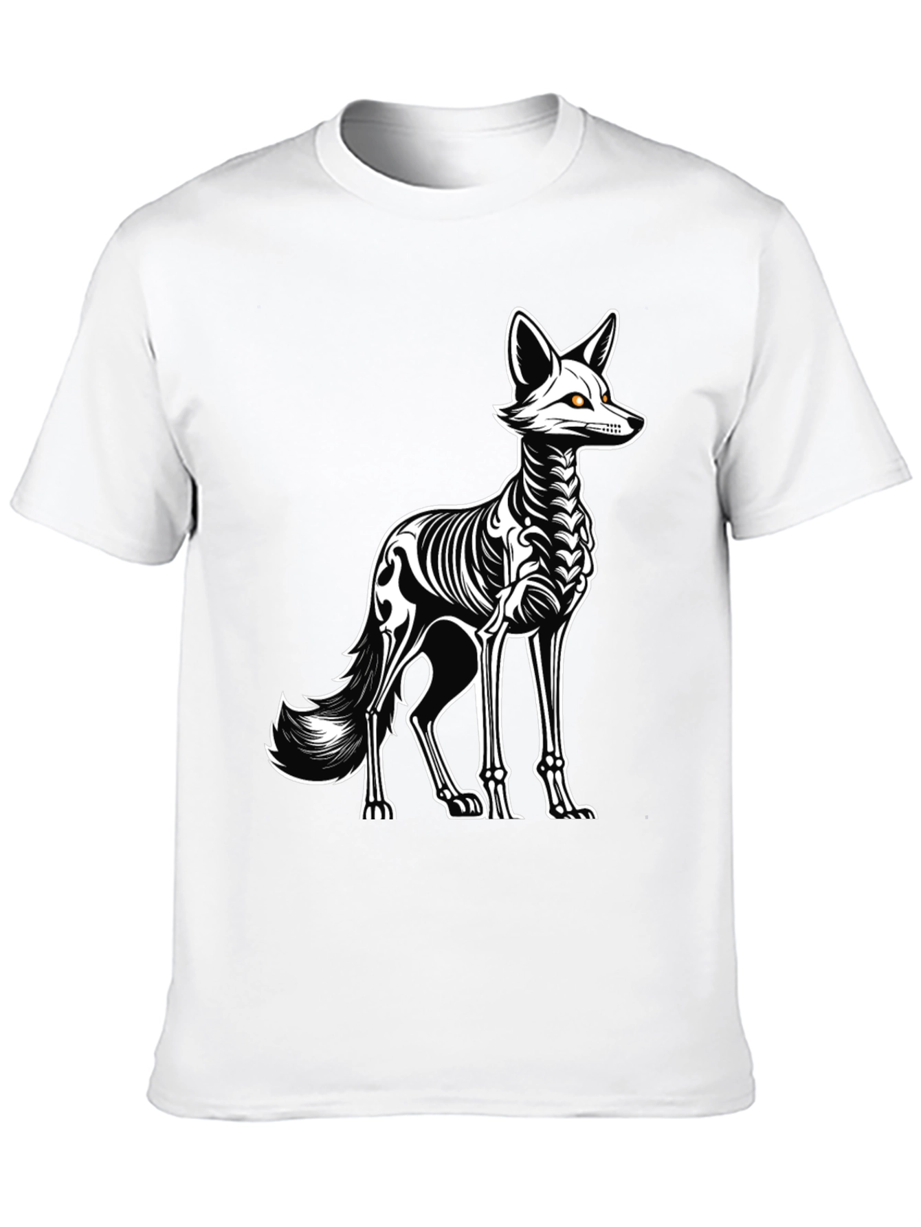 Skeleton Fox Graphic Tee - Halloween Ready!