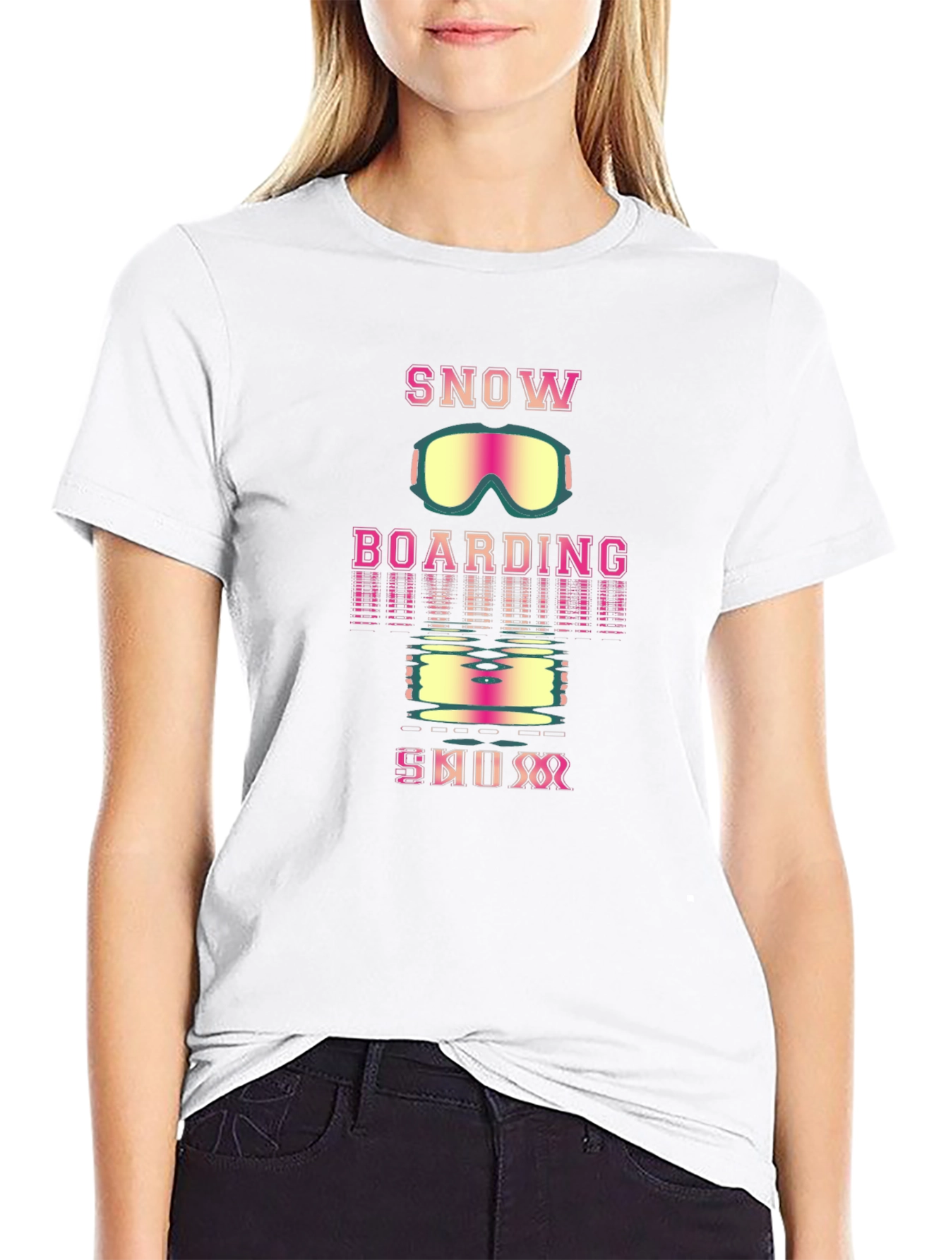 Snowboarding Ski Bum Graphic T-Shirt