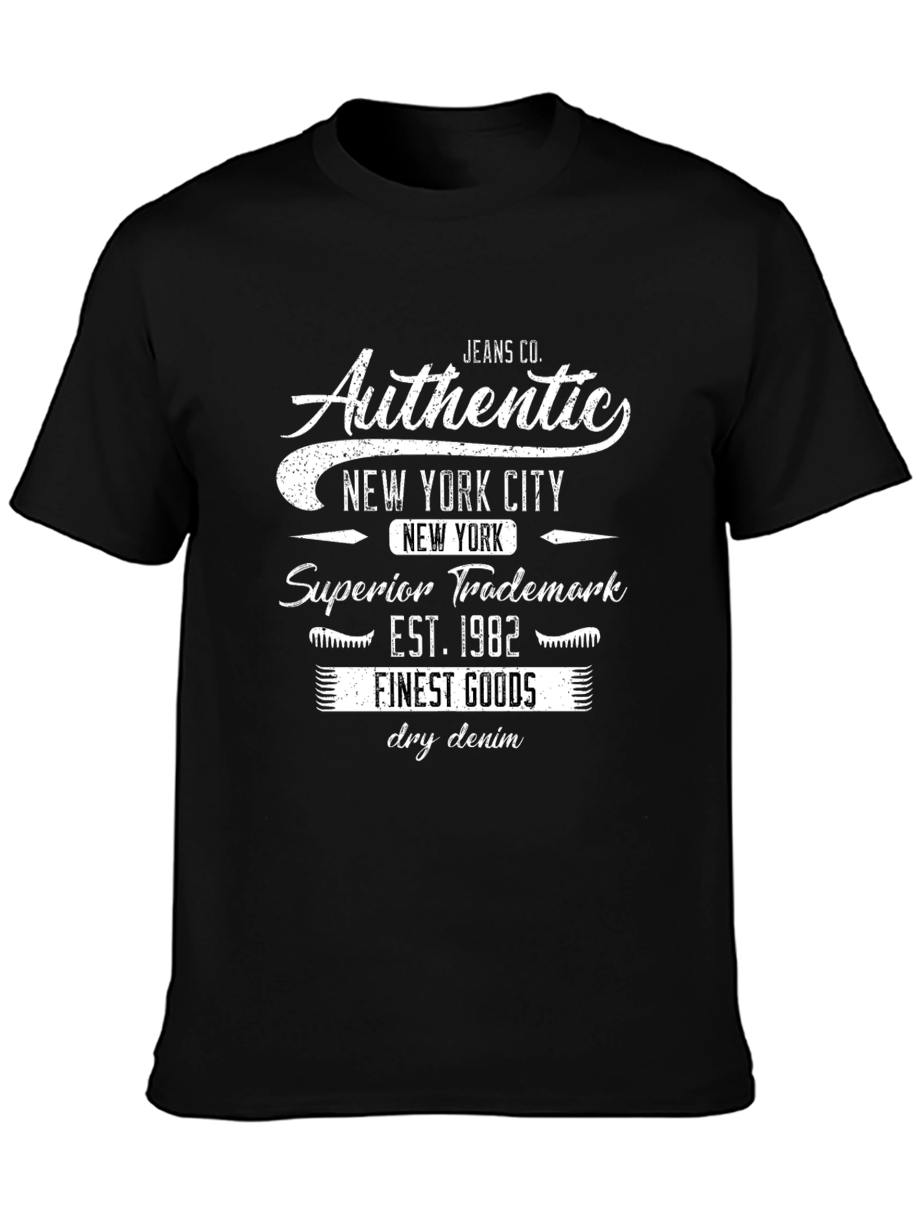 Authentic New York City Black Graphic Tee