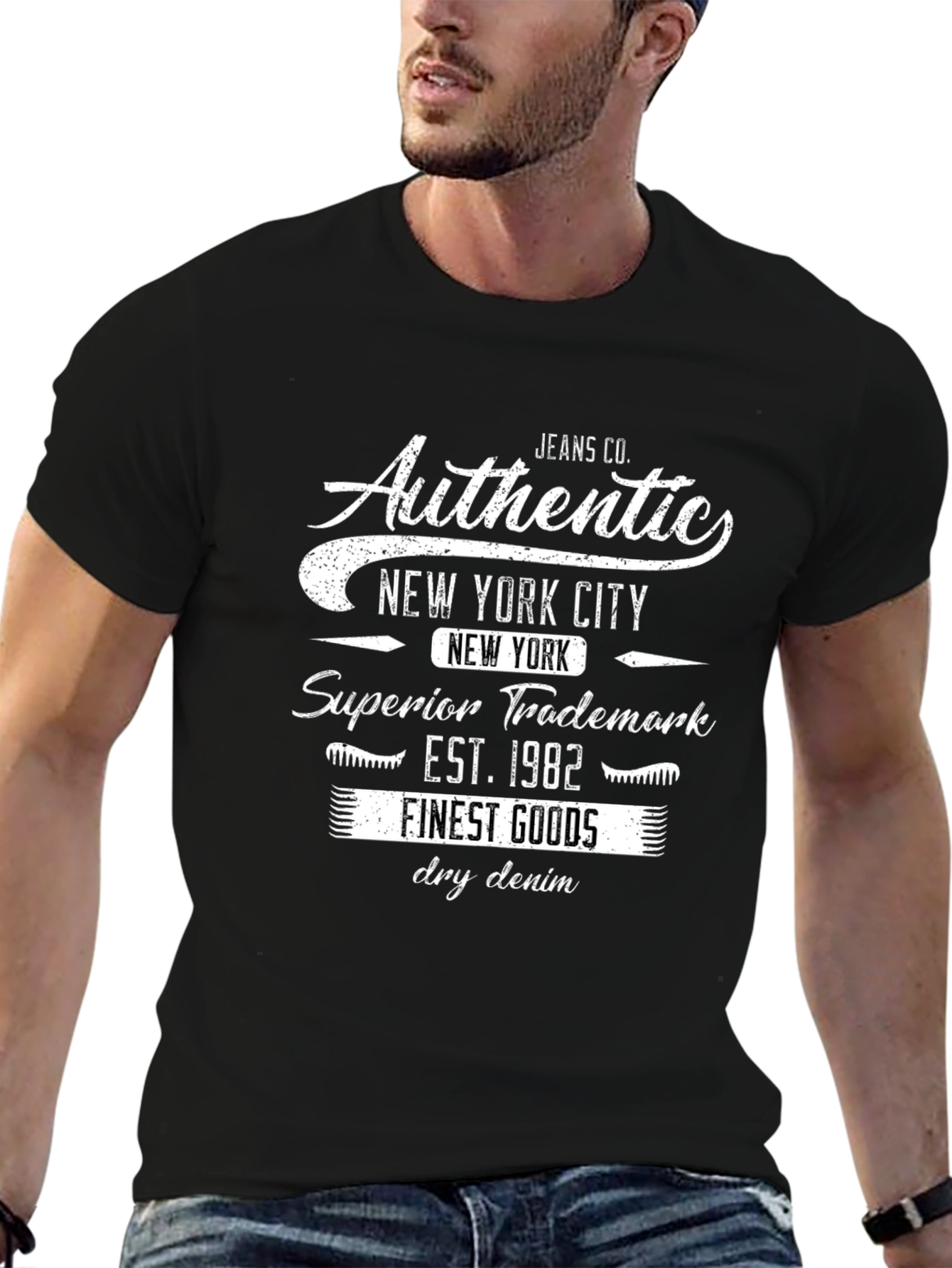 Authentic New York City Black Graphic Tee