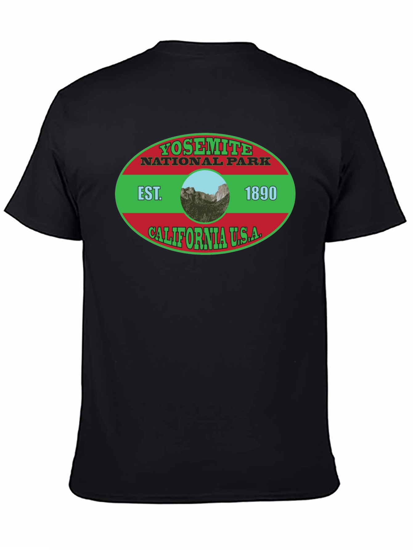 Yosemite National Park Black T-Shirt