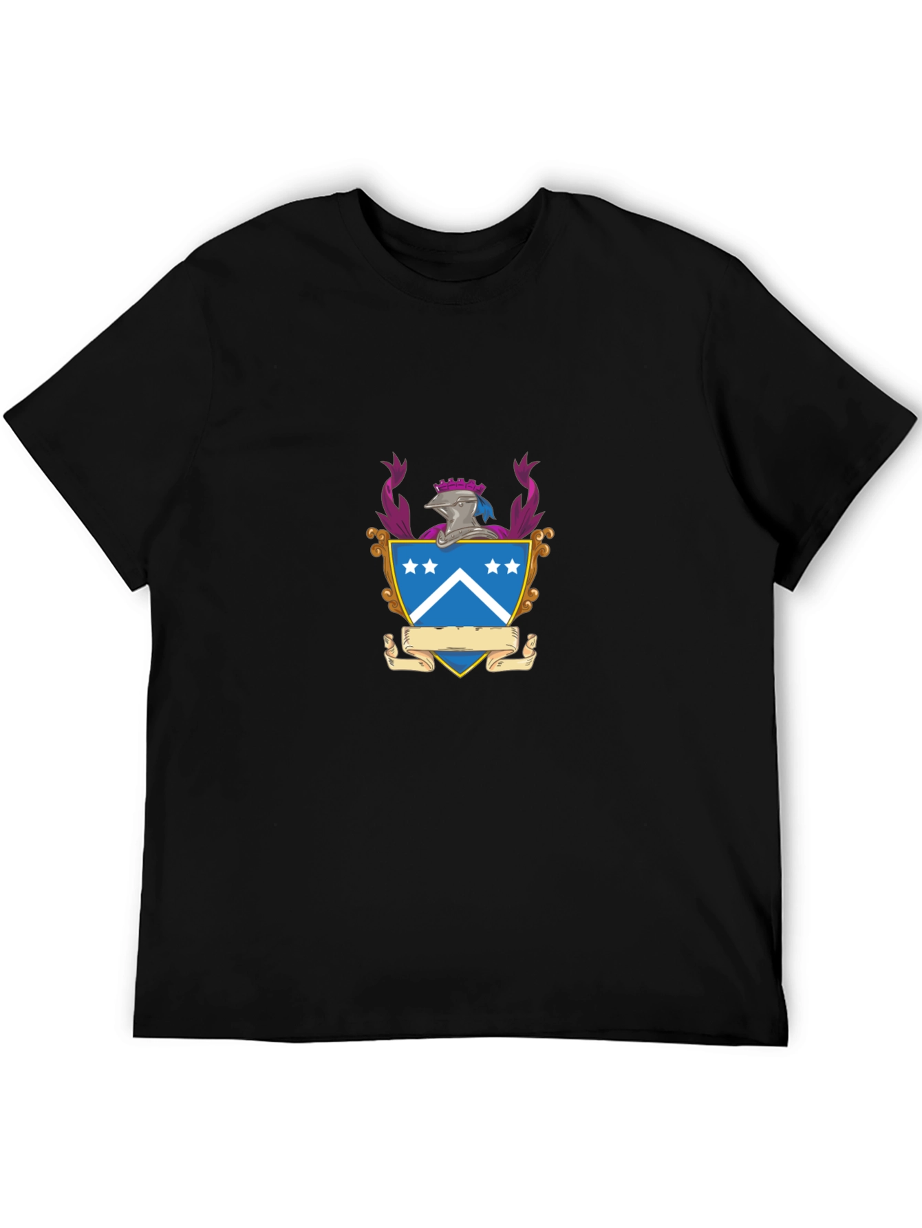 Heraldic Crest Black T-Shirt