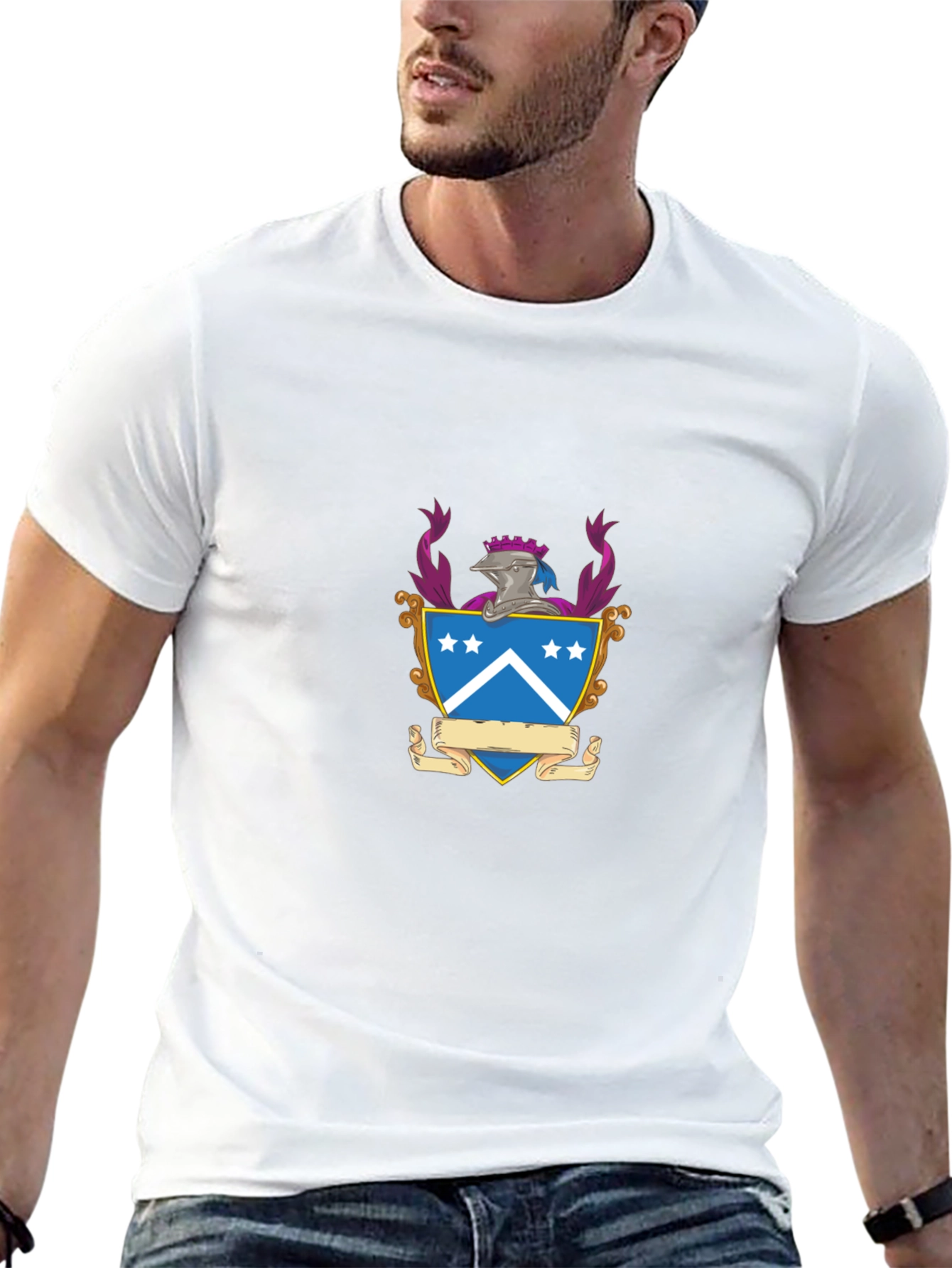 Heraldic Crest Black T-Shirt
