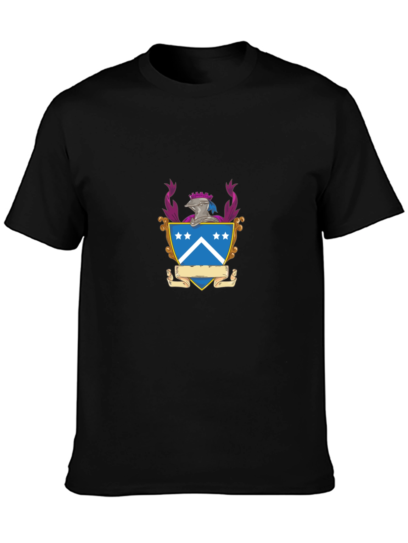 Heraldic Crest Black T-Shirt