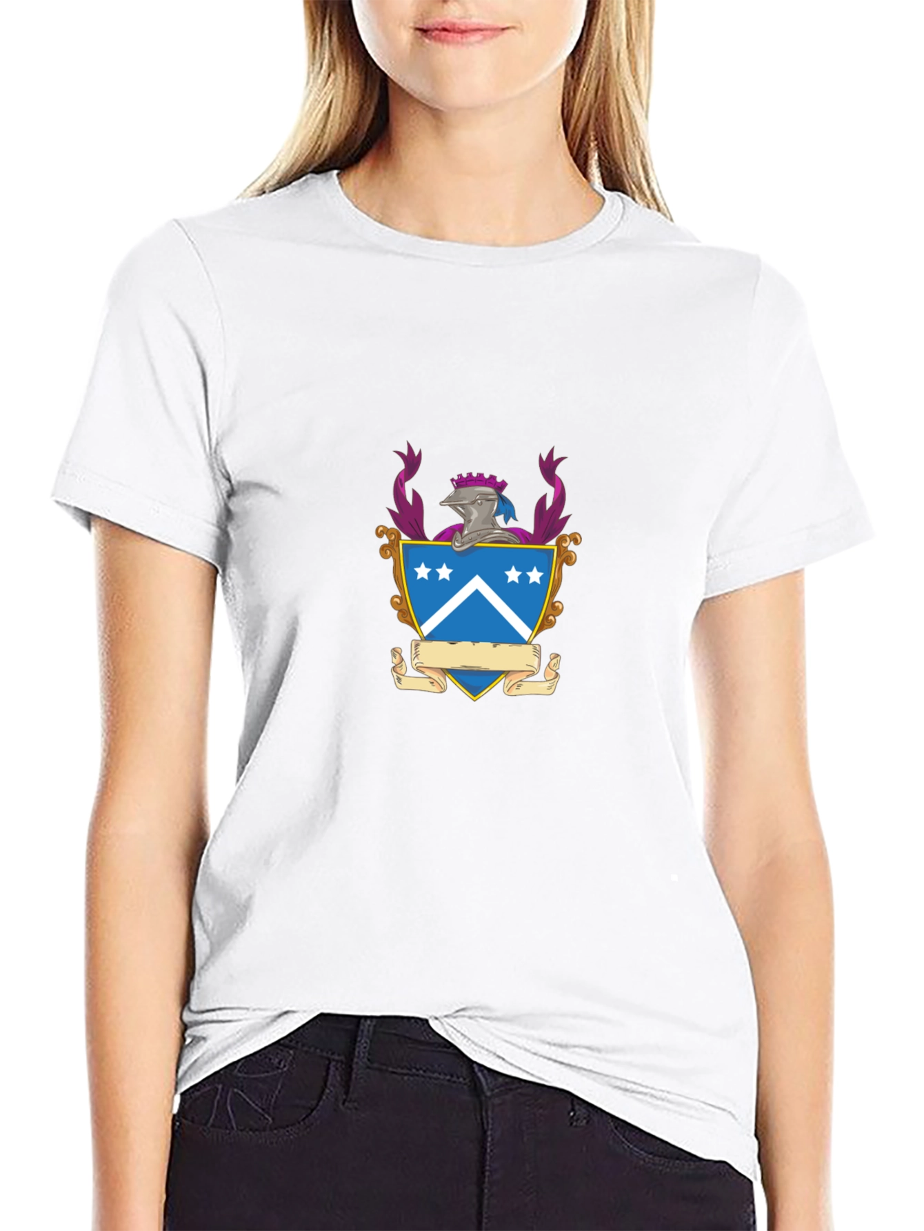 Heraldic Crest Black T-Shirt