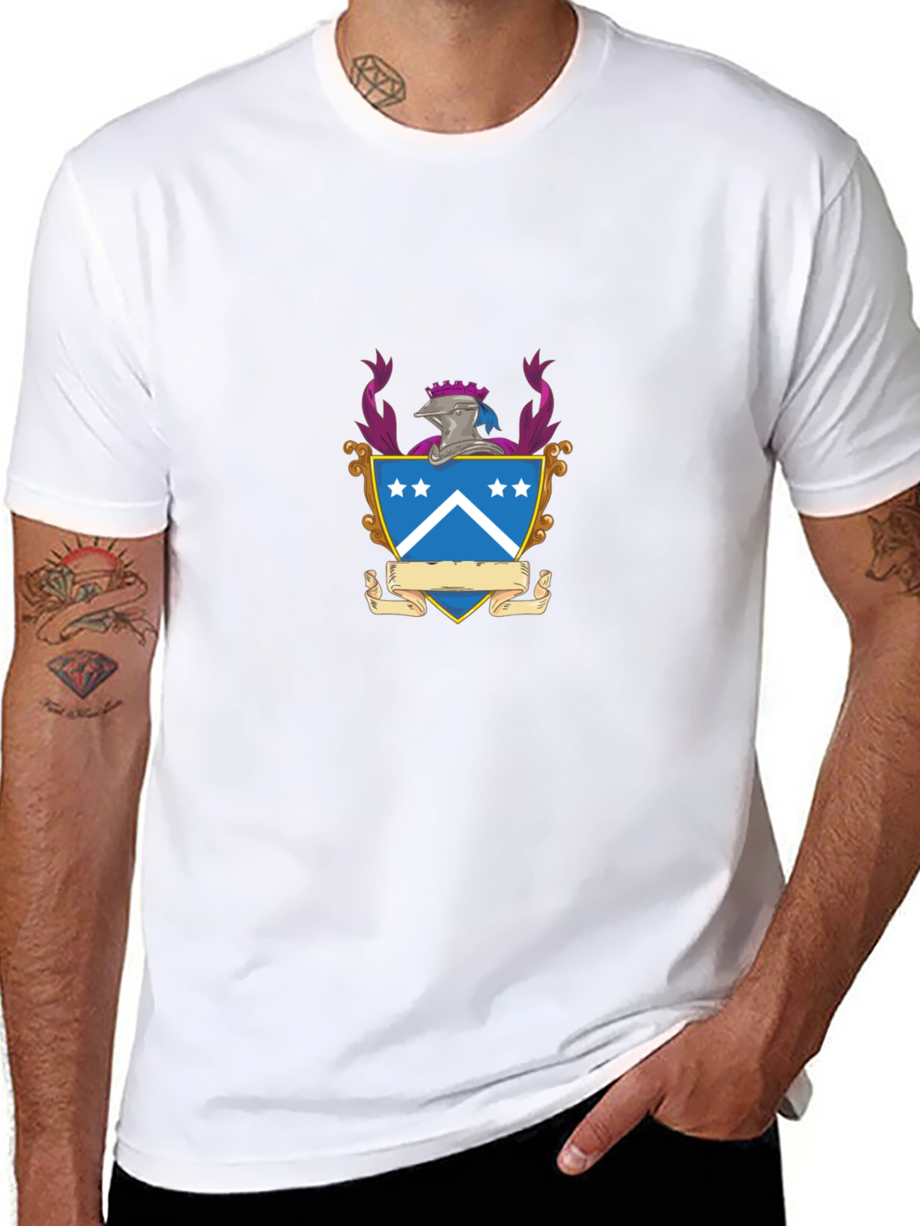 Heraldic Crest Black T-Shirt