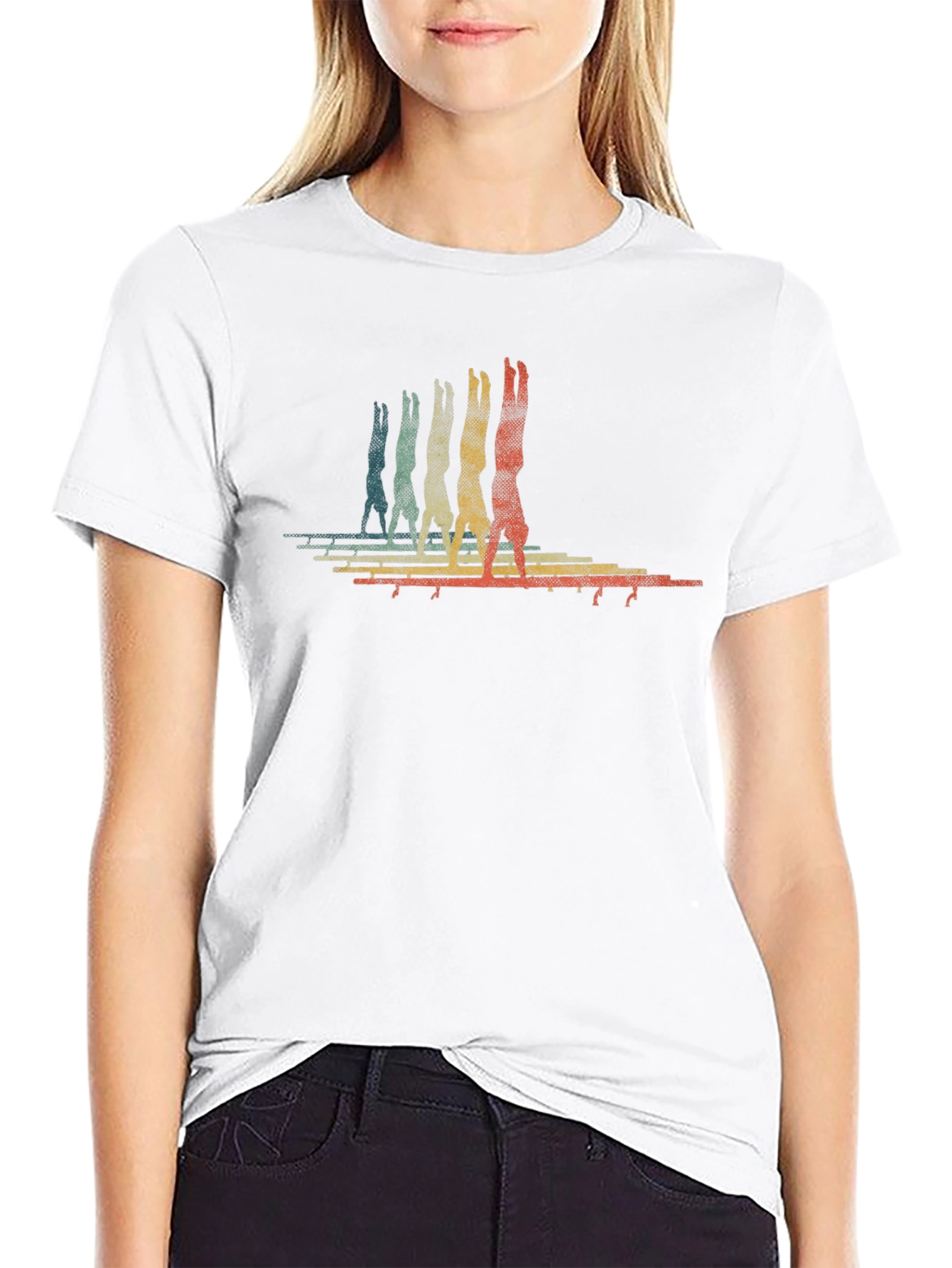 Retro Gymnastics Handstand T-Shirt