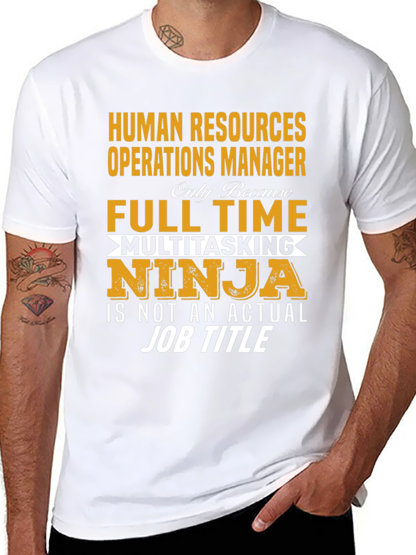 Human Resources Manager T-Shirt: Full-Time Multitasking Ninja