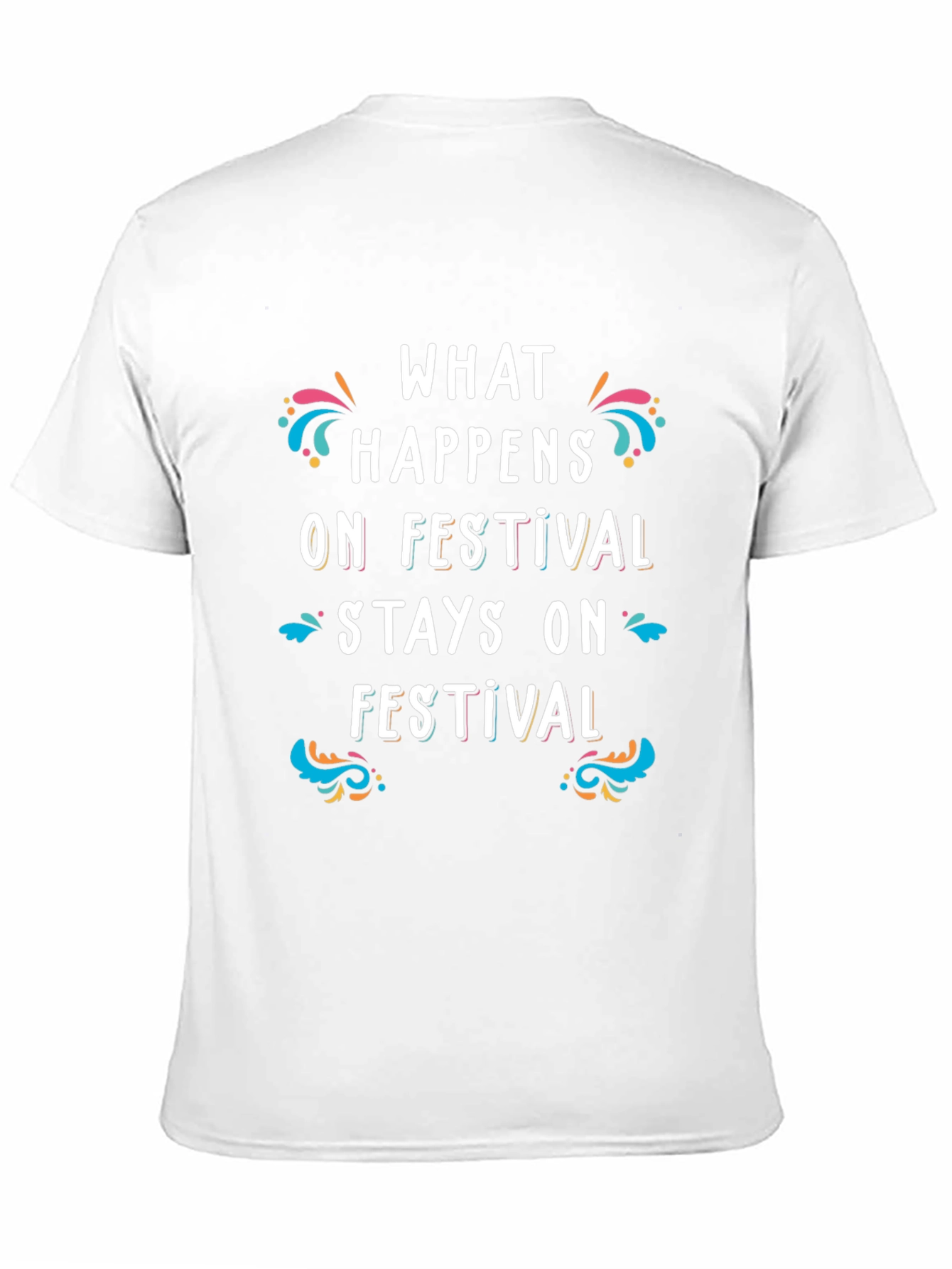 Festival Vibes Black Graphic T-Shirt