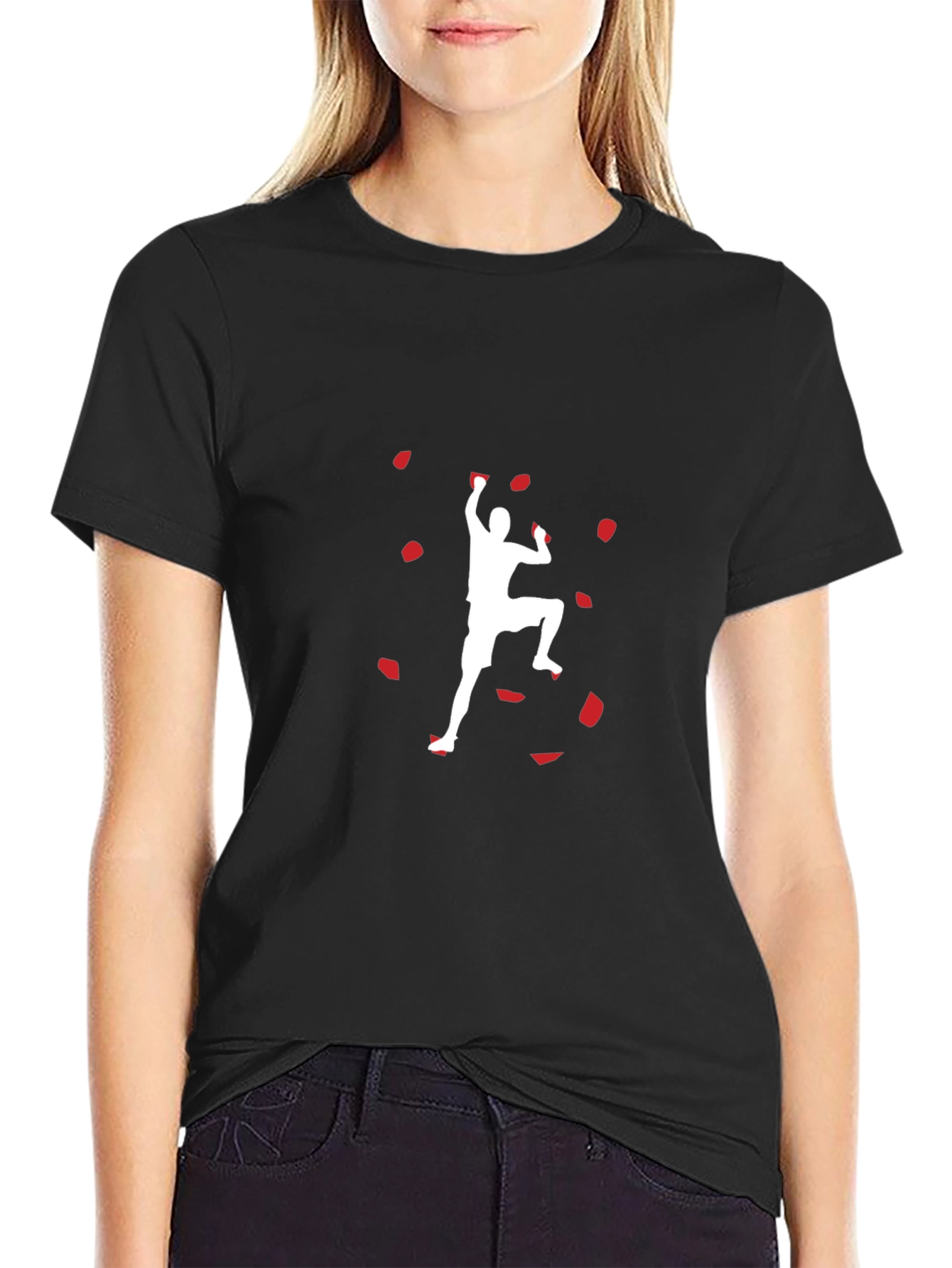 Climbing Silhouette Graphic T-Shirt