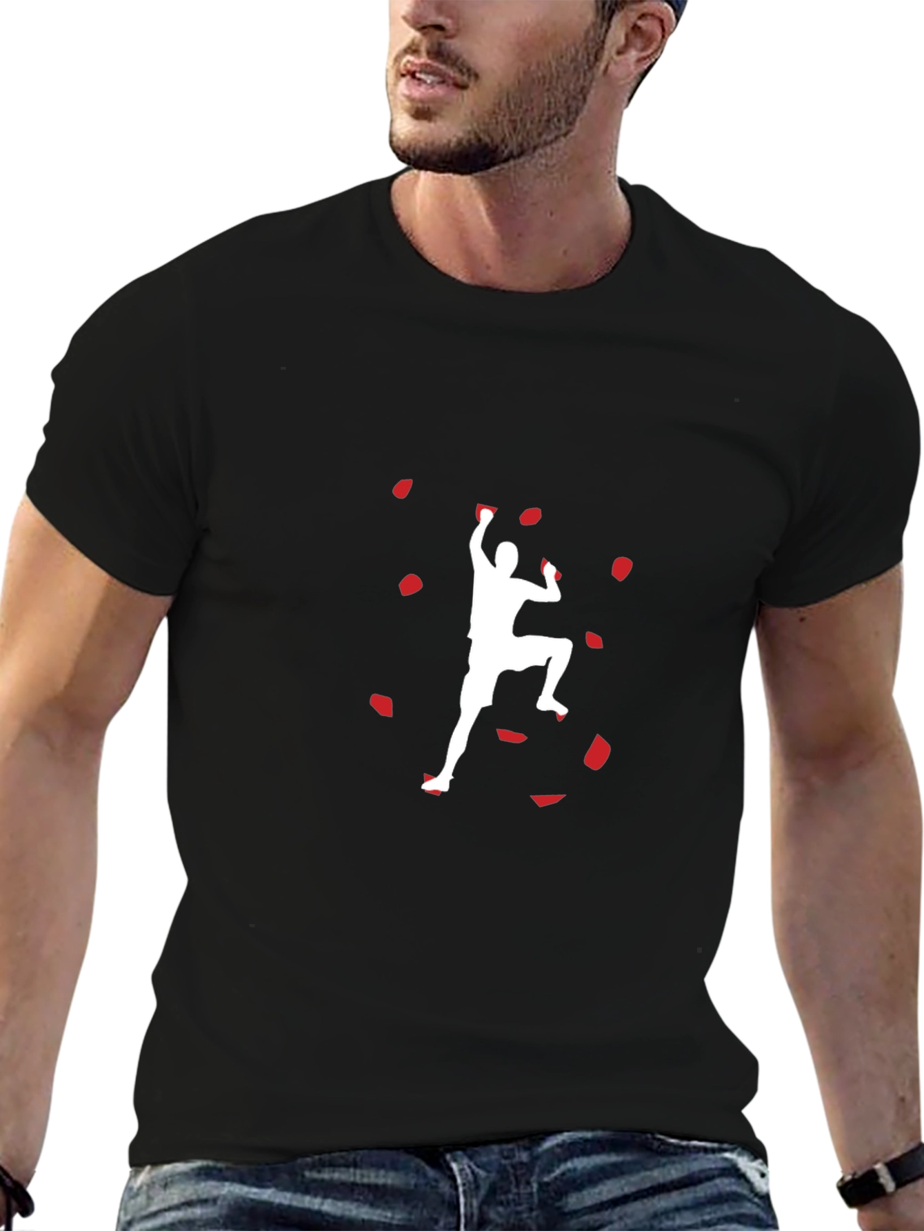 Climbing Silhouette Graphic T-Shirt