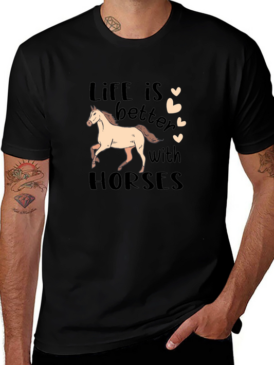 Life is Better with Horses Graphic Tee