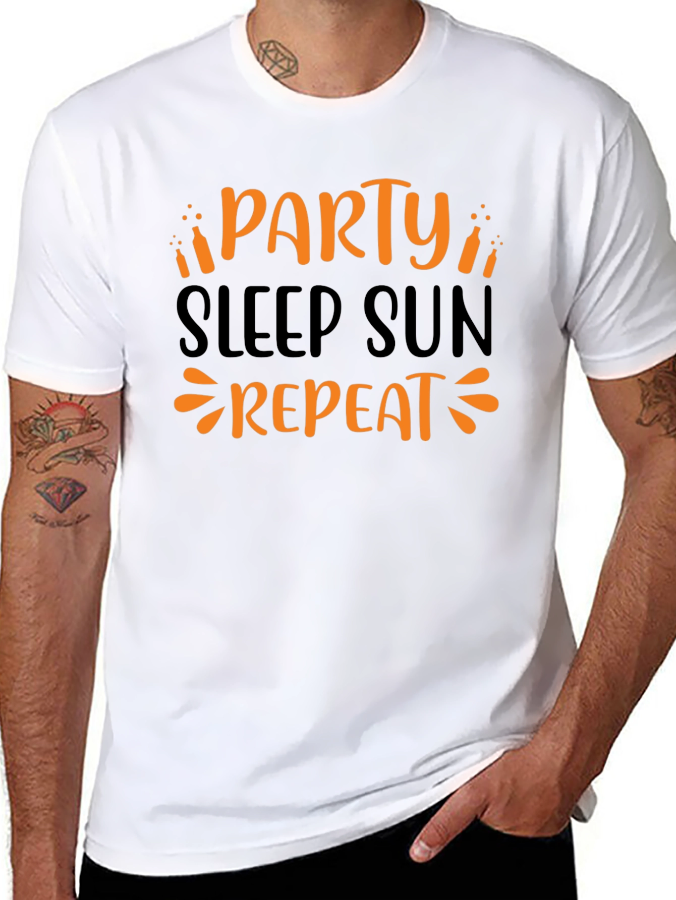 Party Sleep Sun Repeat Graphic Tee
