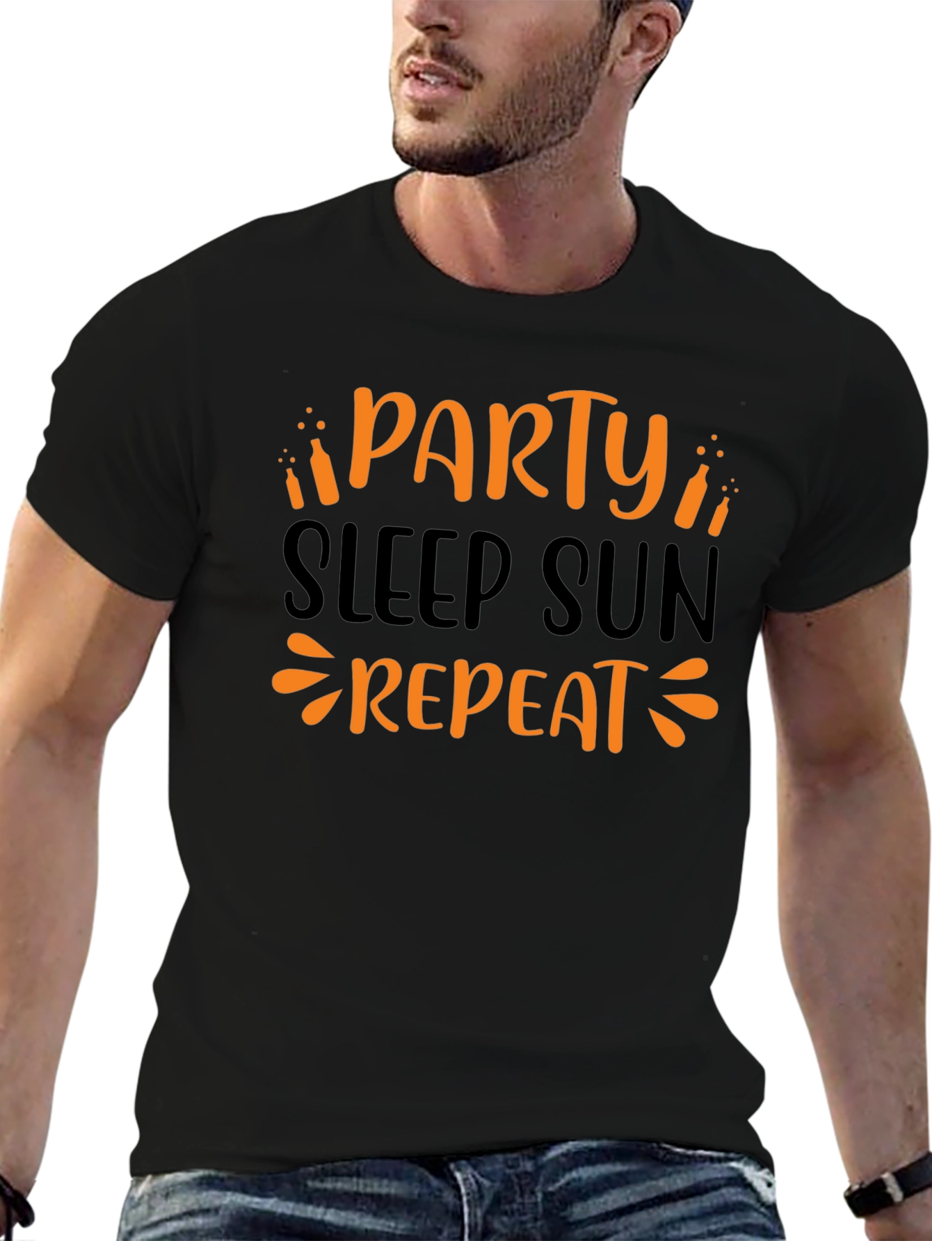 Party Sleep Sun Repeat Graphic Tee
