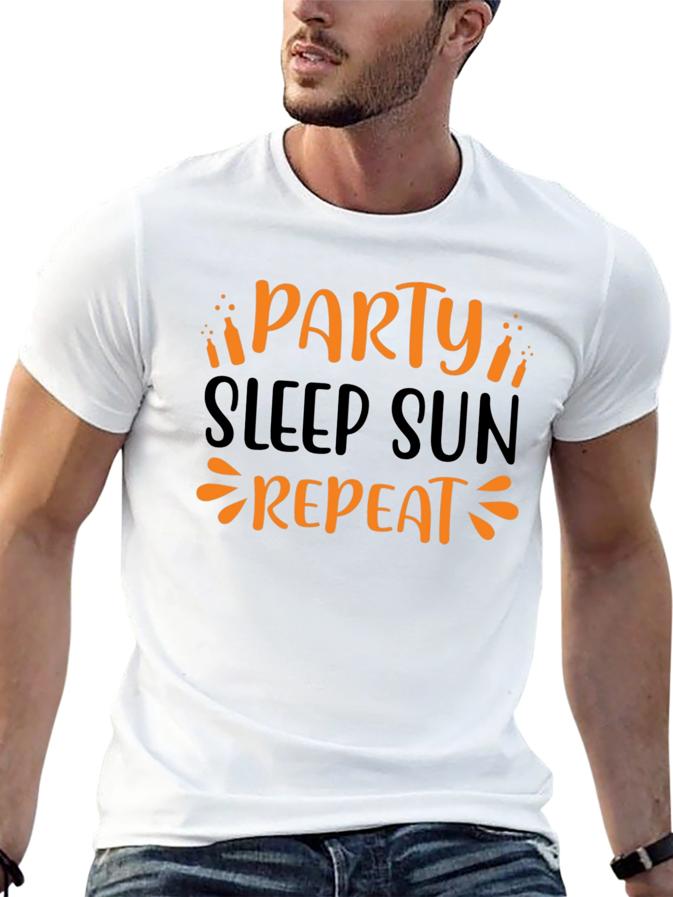 Party Sleep Sun Repeat Graphic Tee