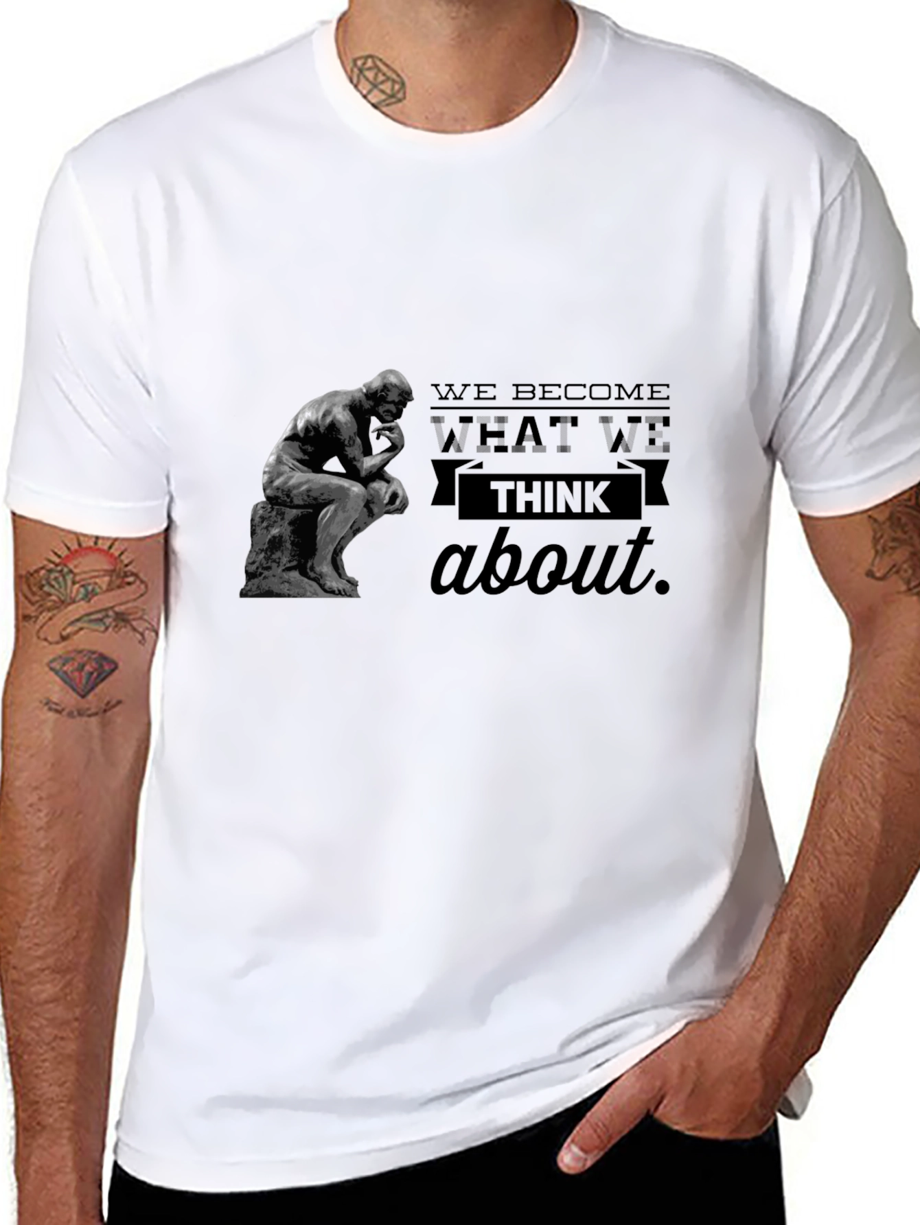 The Thinker T-Shirt - We Become What We Think