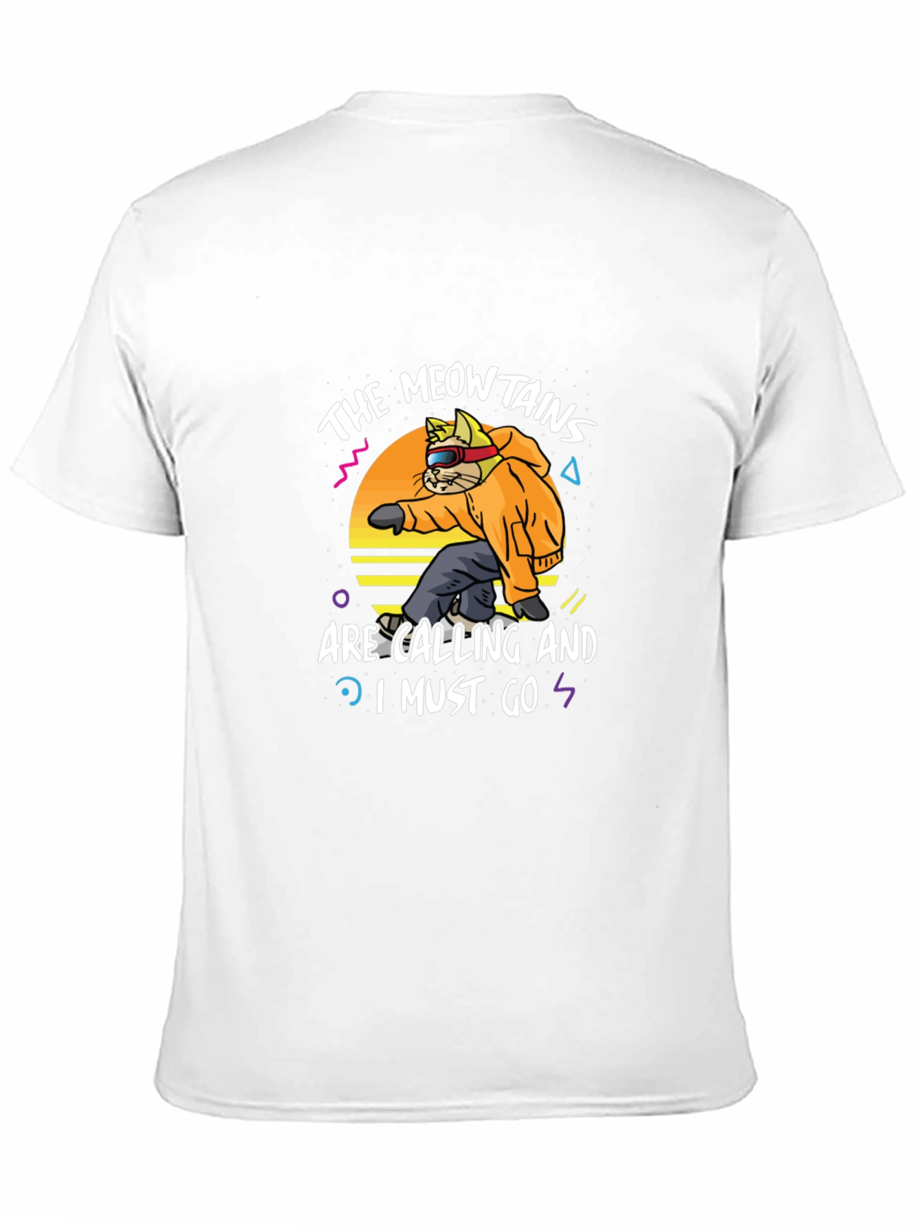 The Meowtains are Calling T-Shirt - Black