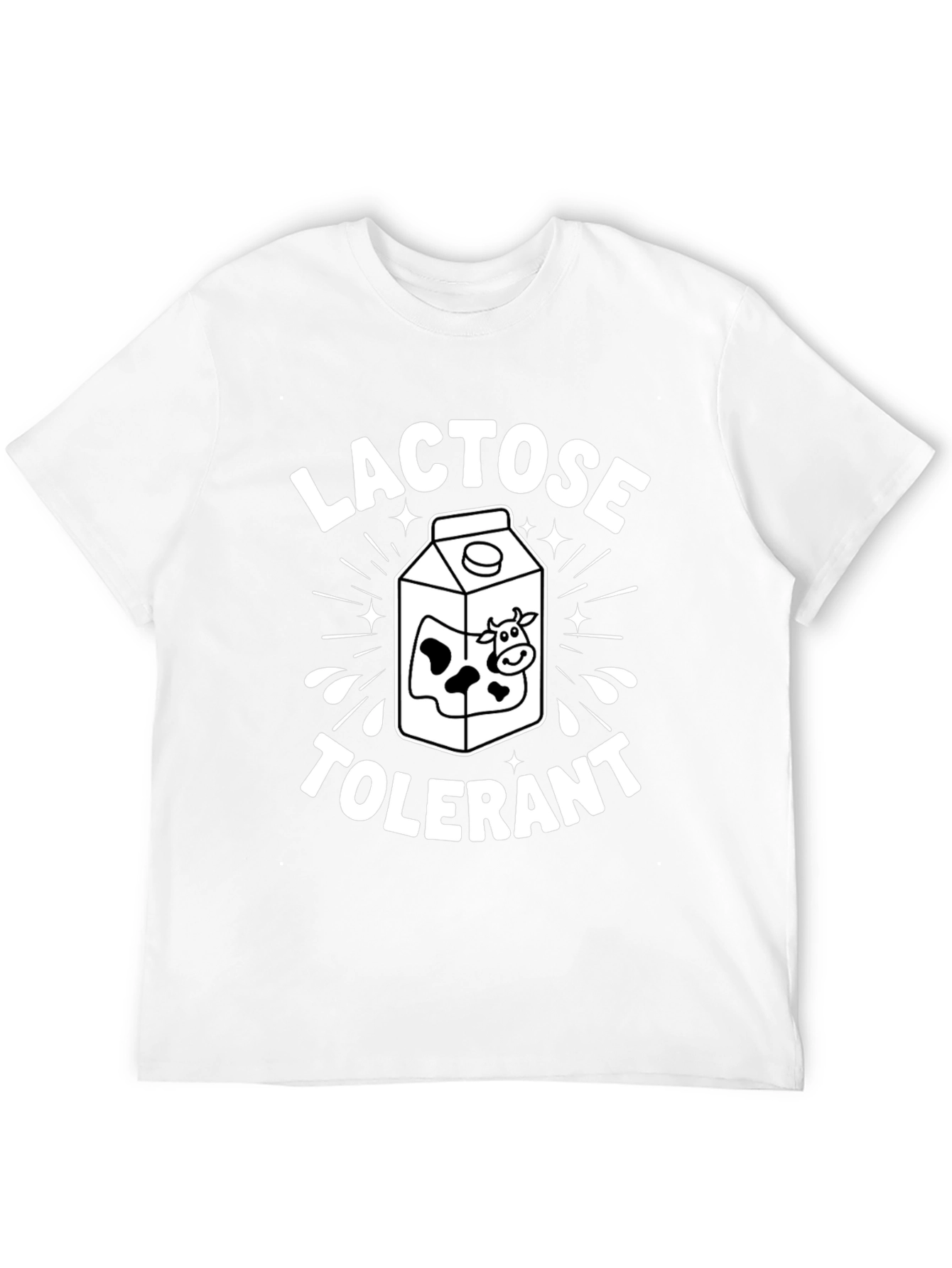 Lactose Tolerant Milk Carton Graphic T-Shirt