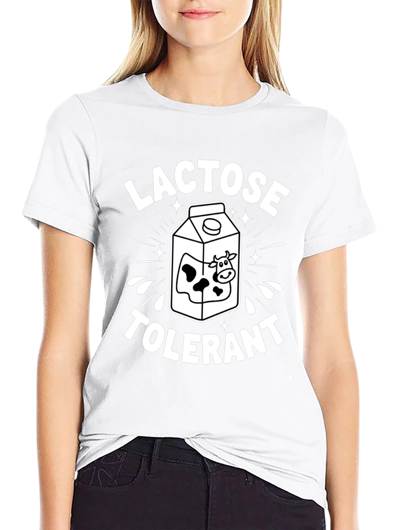 Lactose Tolerant Milk Carton Graphic T-Shirt