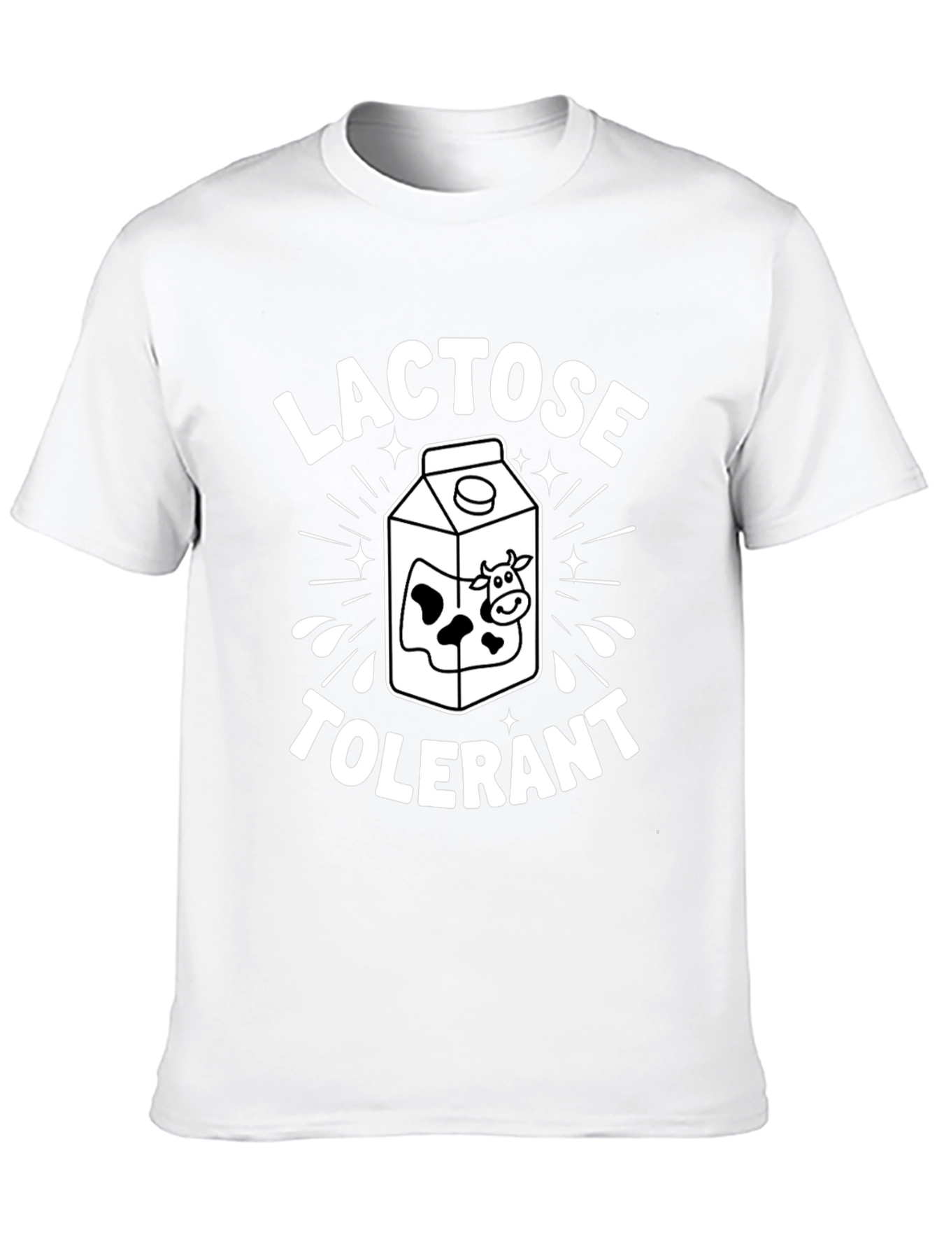 Lactose Tolerant Milk Carton Graphic T-Shirt