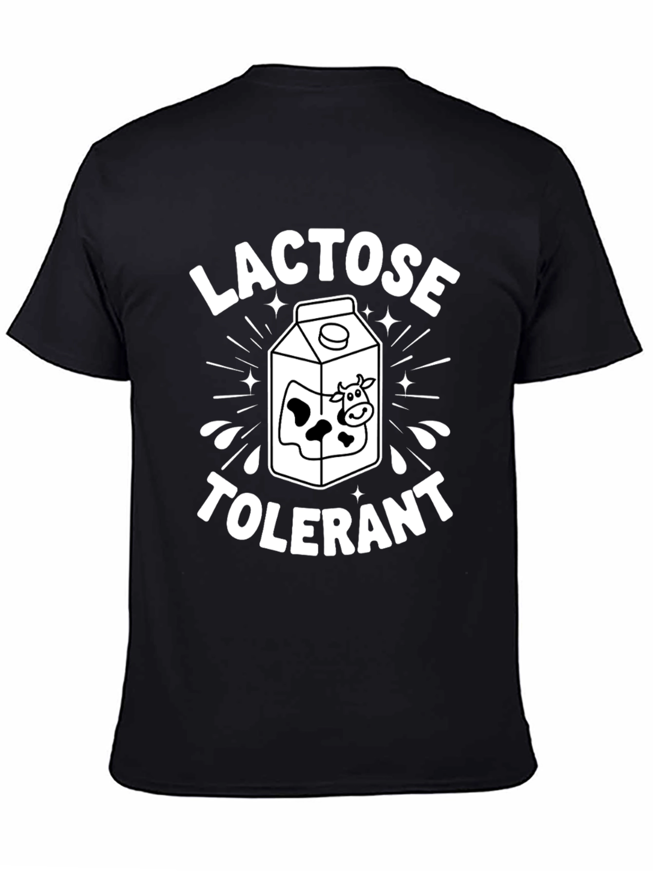 Lactose Tolerant Milk Carton Graphic T-Shirt
