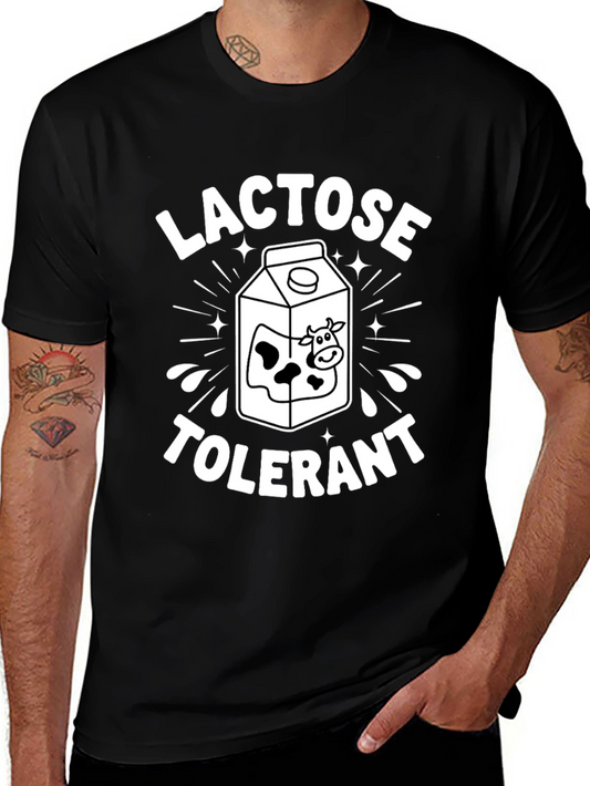 Lactose Tolerant Milk Carton Graphic T-Shirt