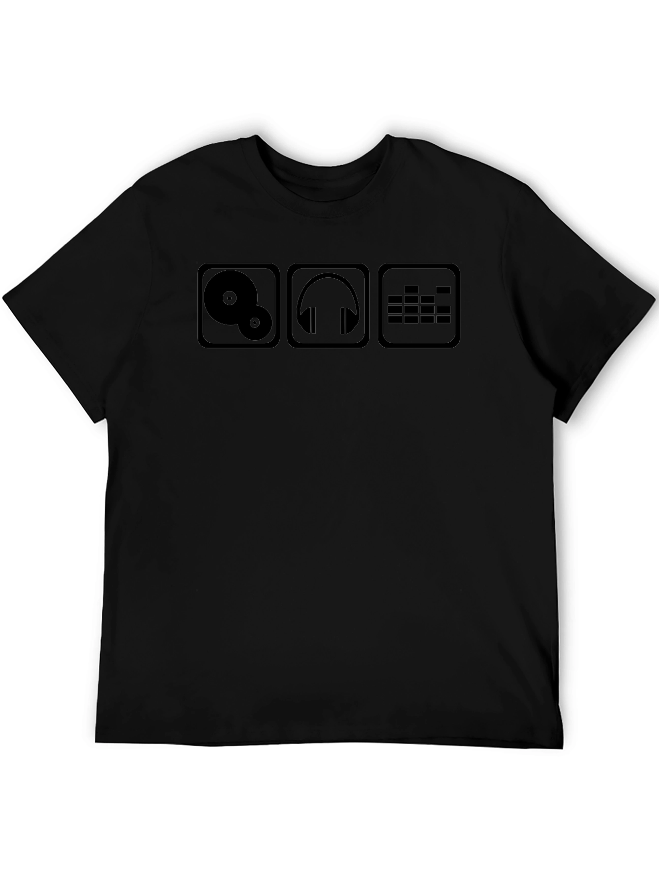 DJ Music Lover T-Shirt - Black Cotton Tee