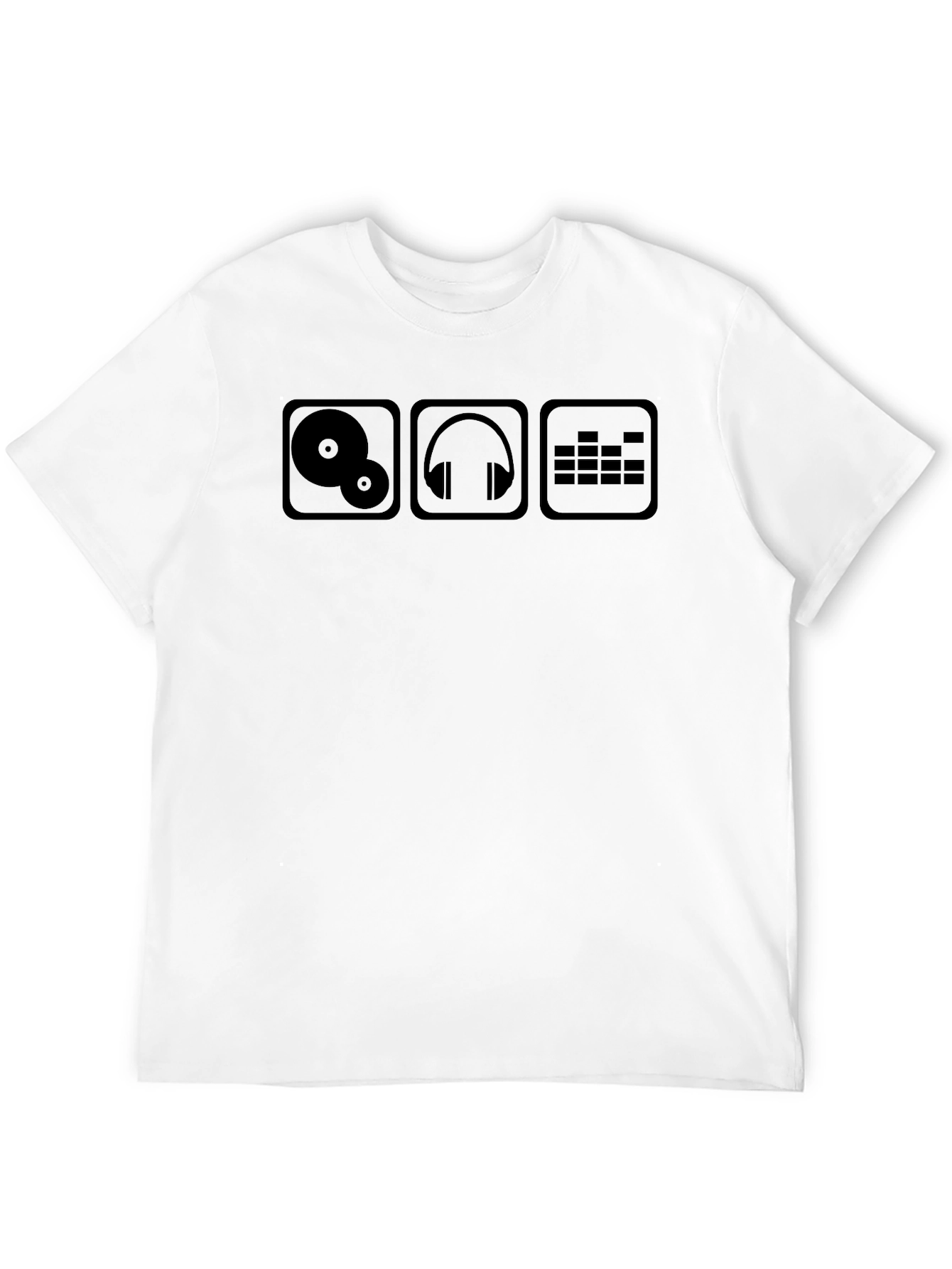 DJ Music Lover T-Shirt - Black Cotton Tee