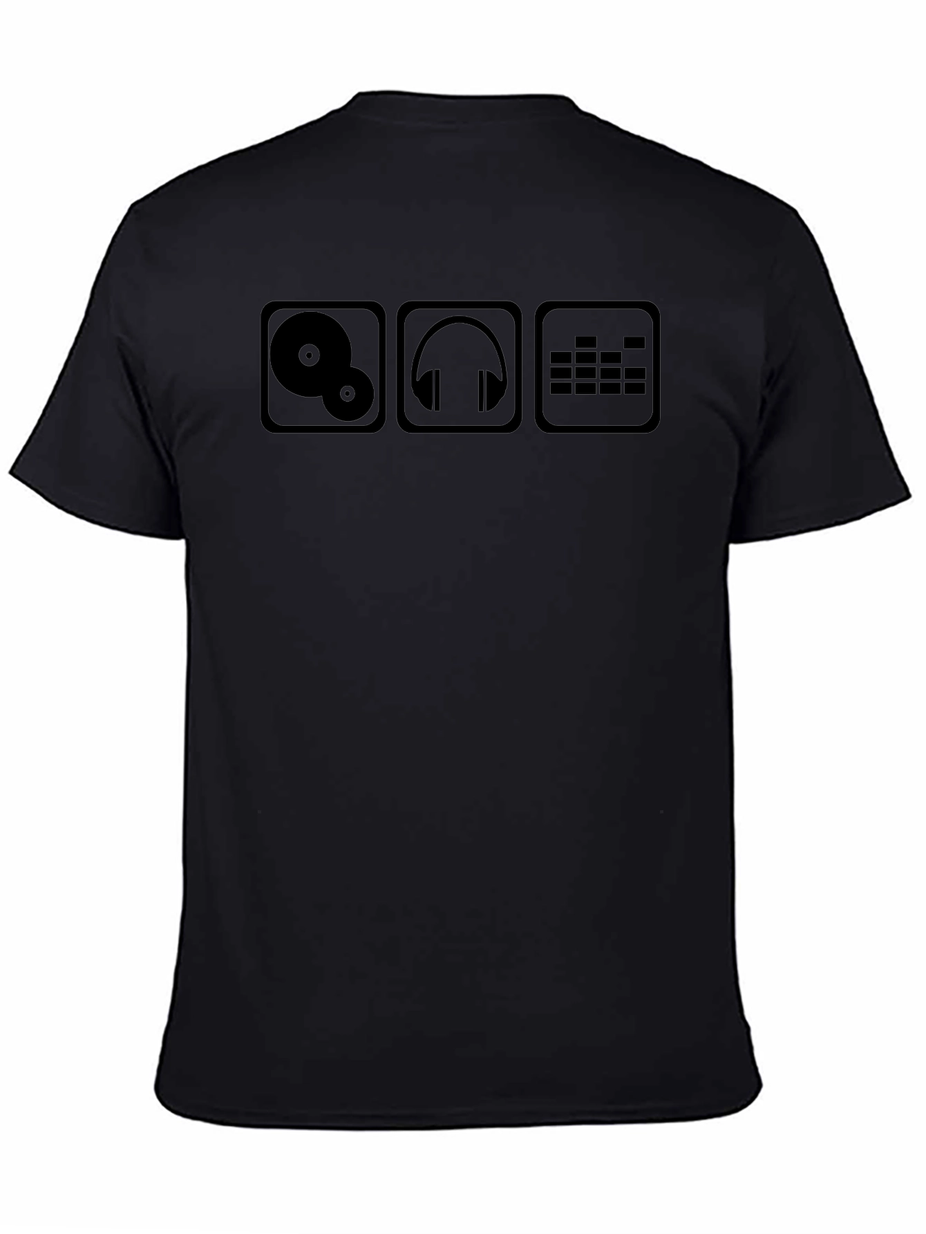 DJ Music Lover T-Shirt - Black Cotton Tee
