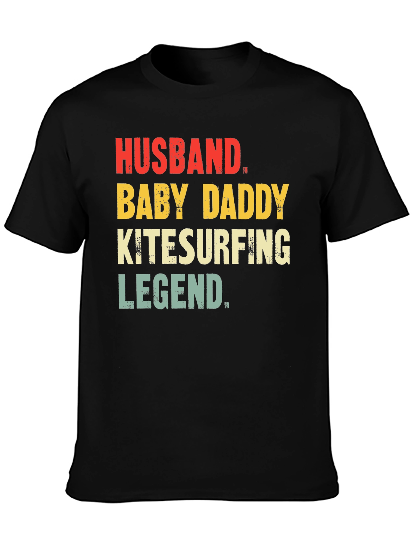 Husband Baby Daddy Kitesurfing Legend T-Shirt