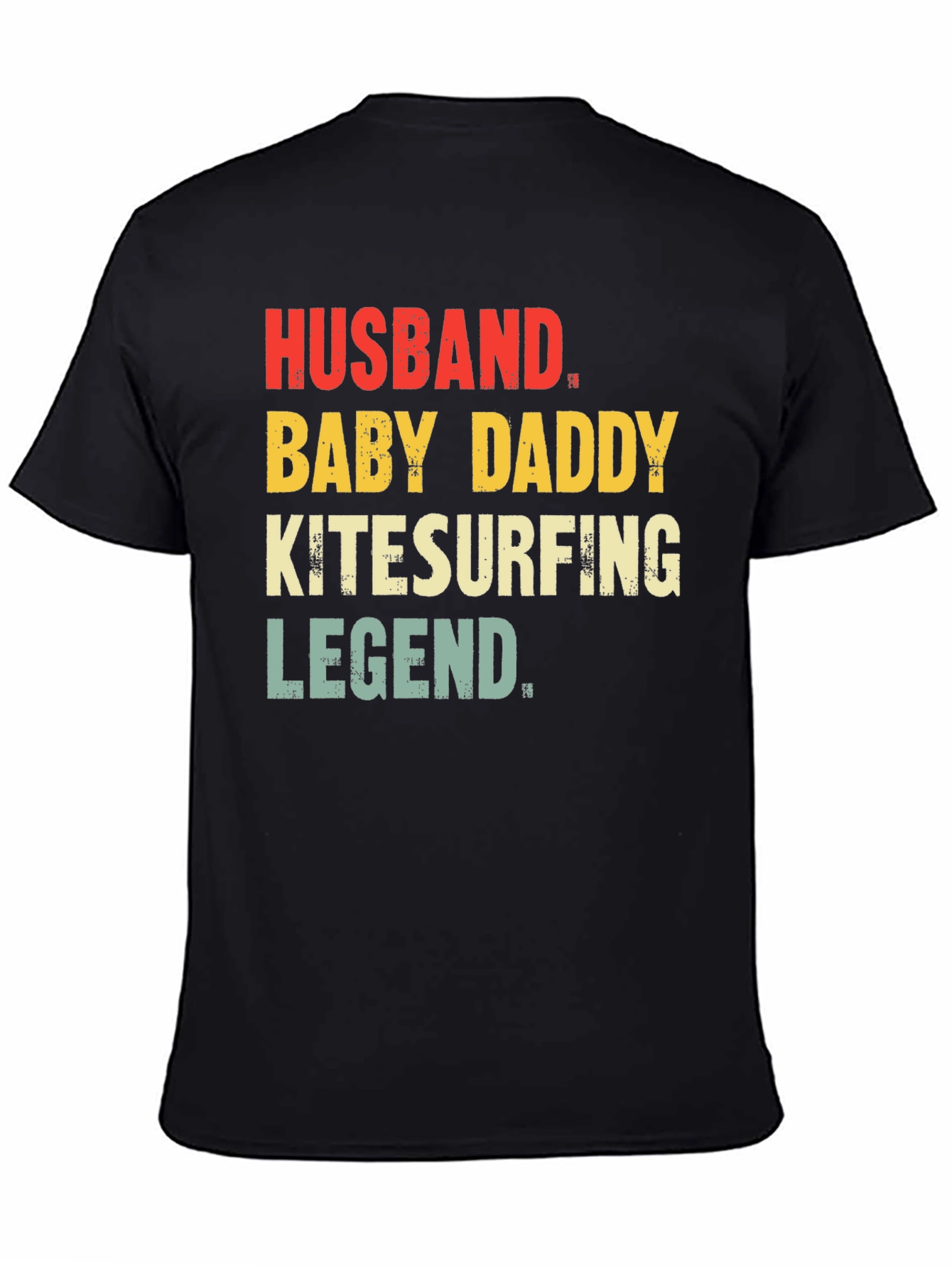 Husband Baby Daddy Kitesurfing Legend T-Shirt