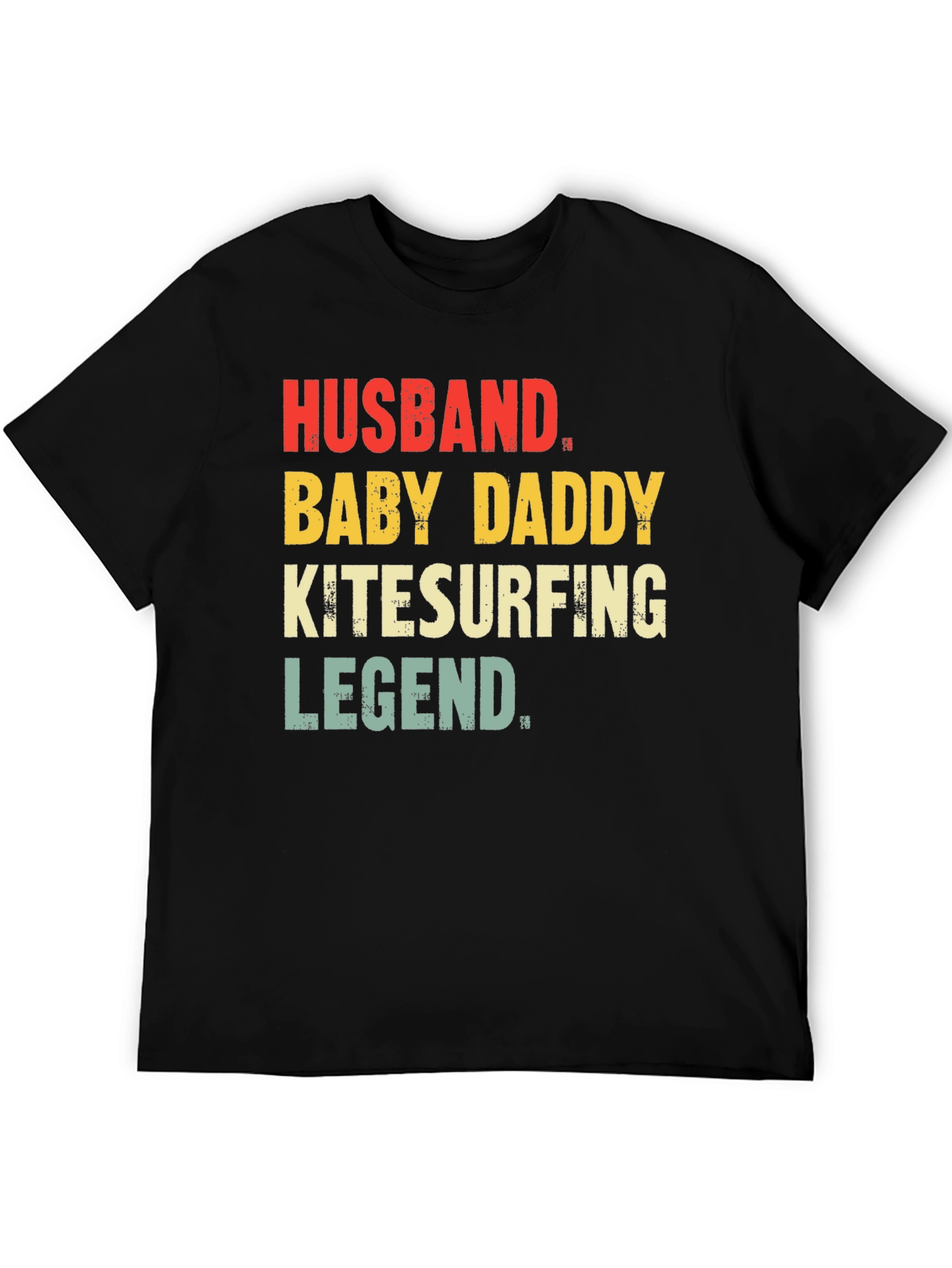 Husband Baby Daddy Kitesurfing Legend T-Shirt