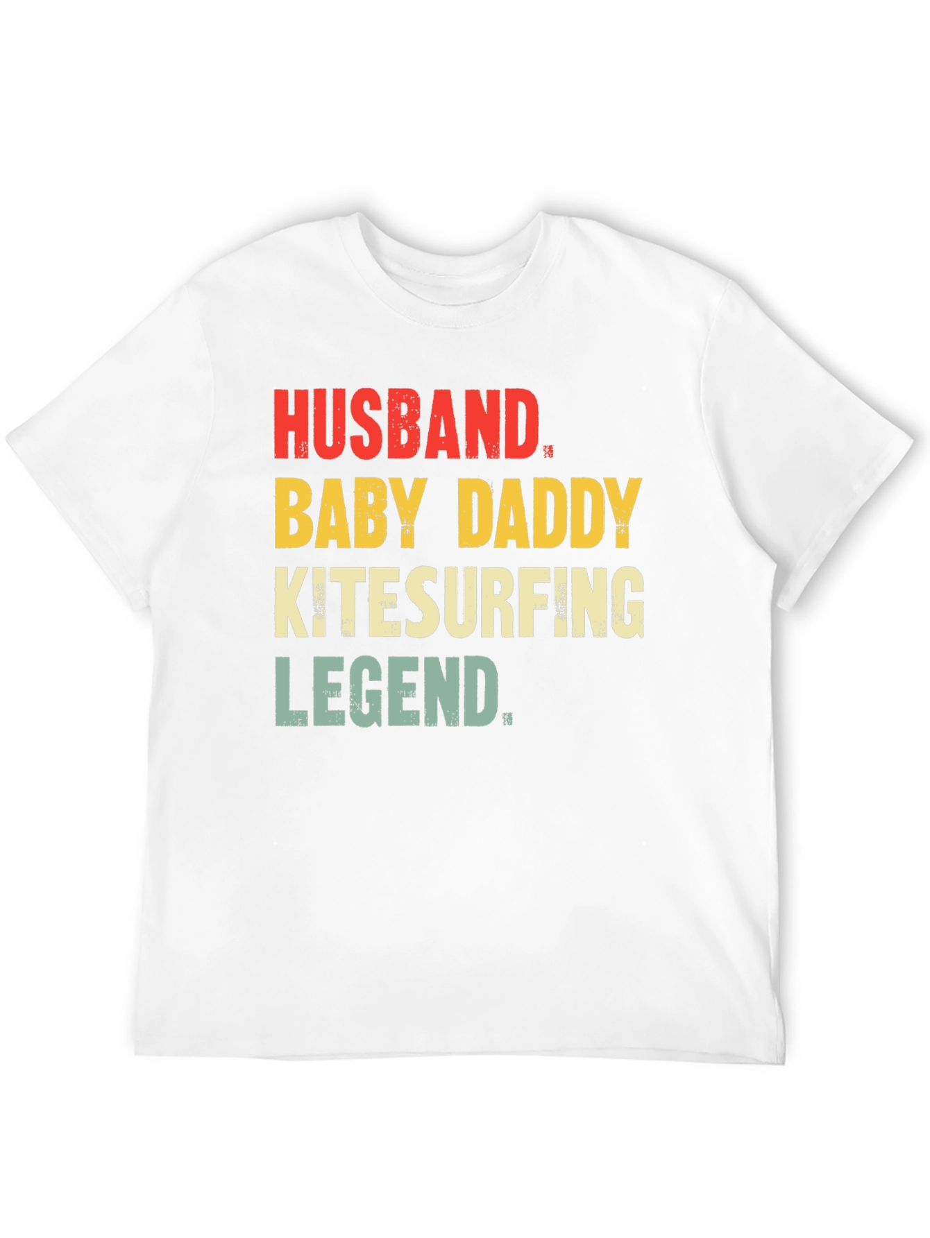 Husband Baby Daddy Kitesurfing Legend T-Shirt