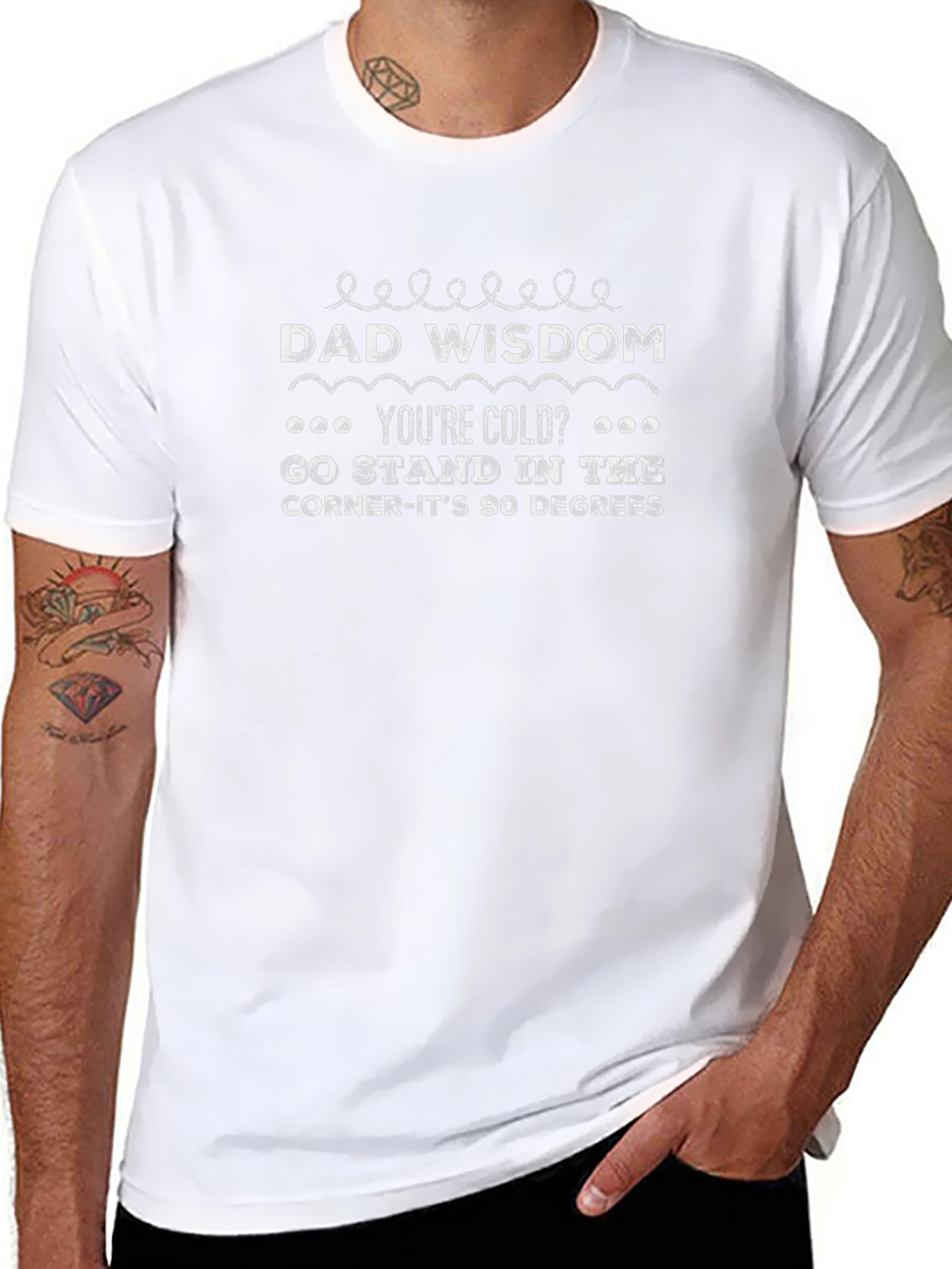 Dad Wisdom T-Shirt - Humorous Graphic Tee