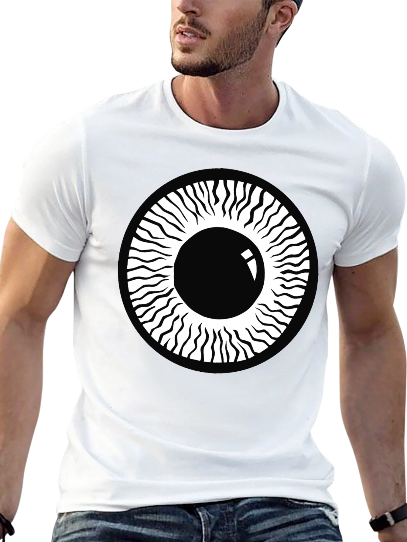 Eye Graphic Black T-Shirt - Modern Style