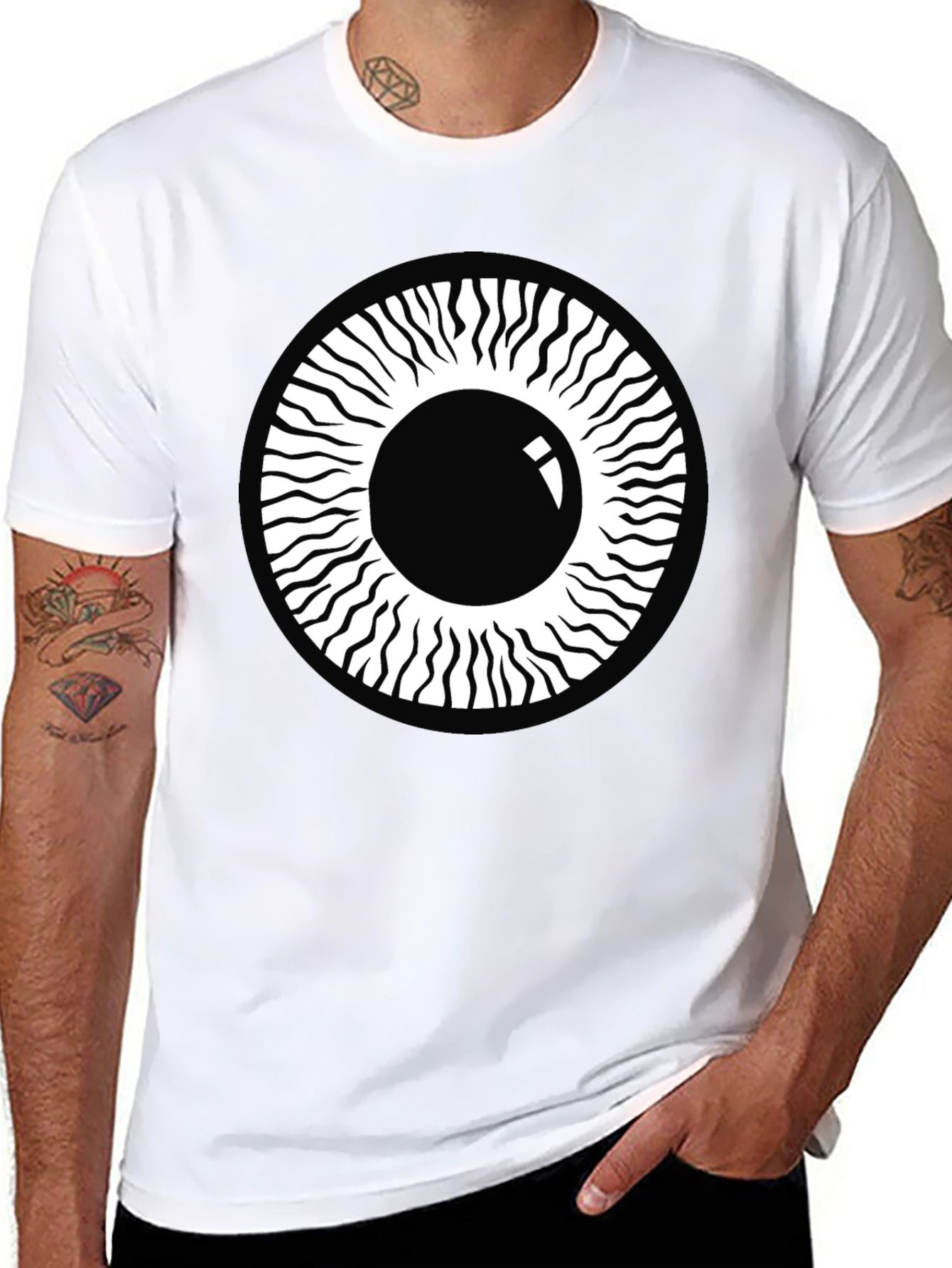 Eye Graphic Black T-Shirt - Modern Style