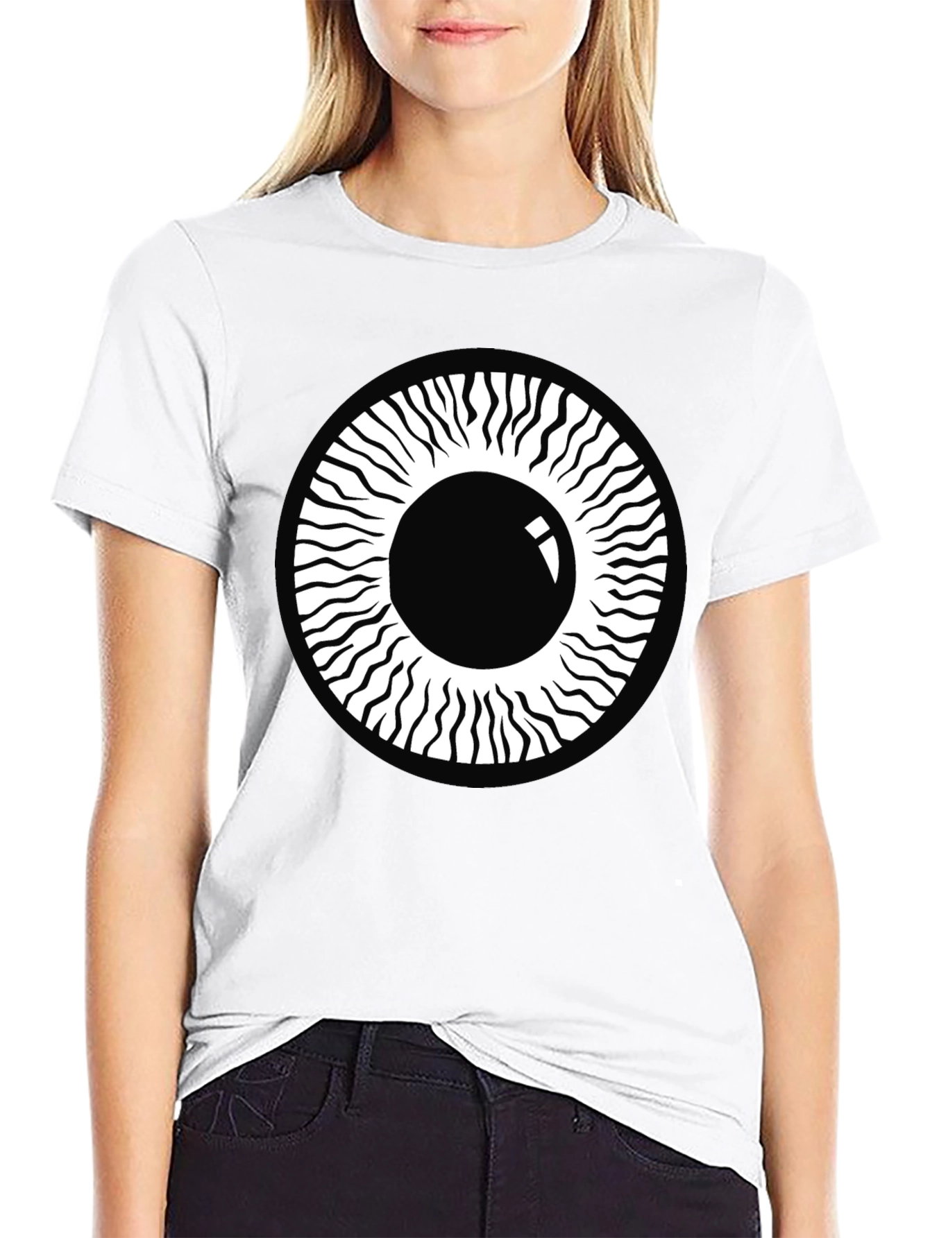 Eye Graphic Black T-Shirt - Modern Style
